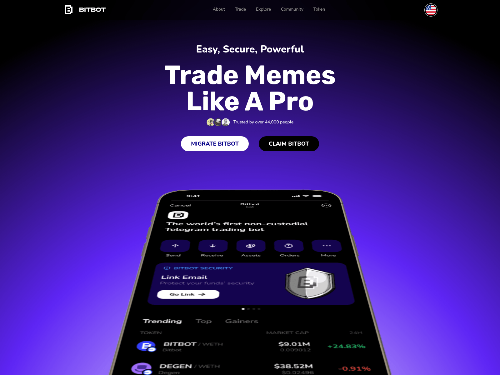 Screenshot of bitb0t.live