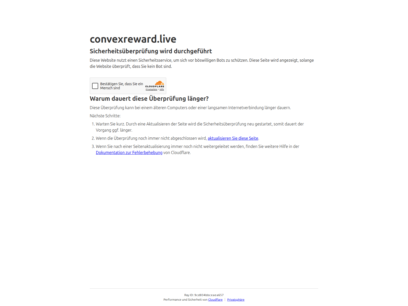 Screenshot of convexreward.live