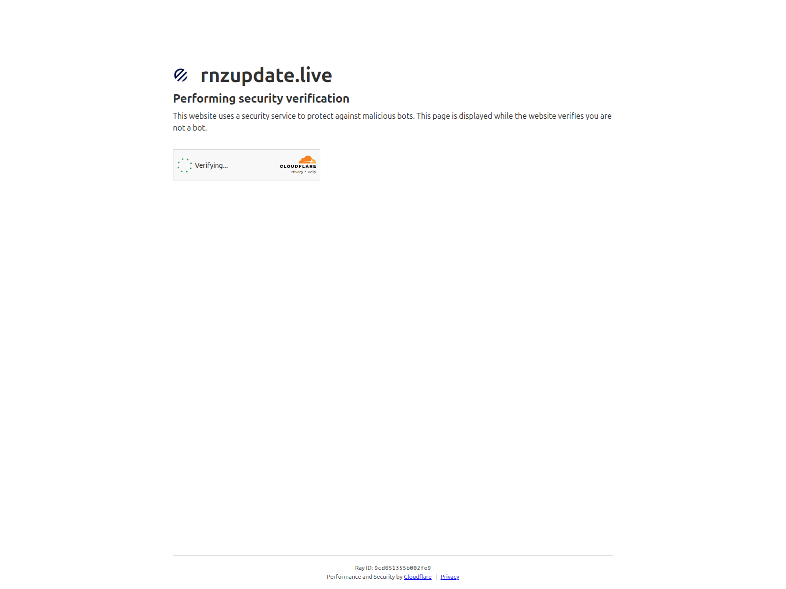 Screenshot of rnzupdate.live