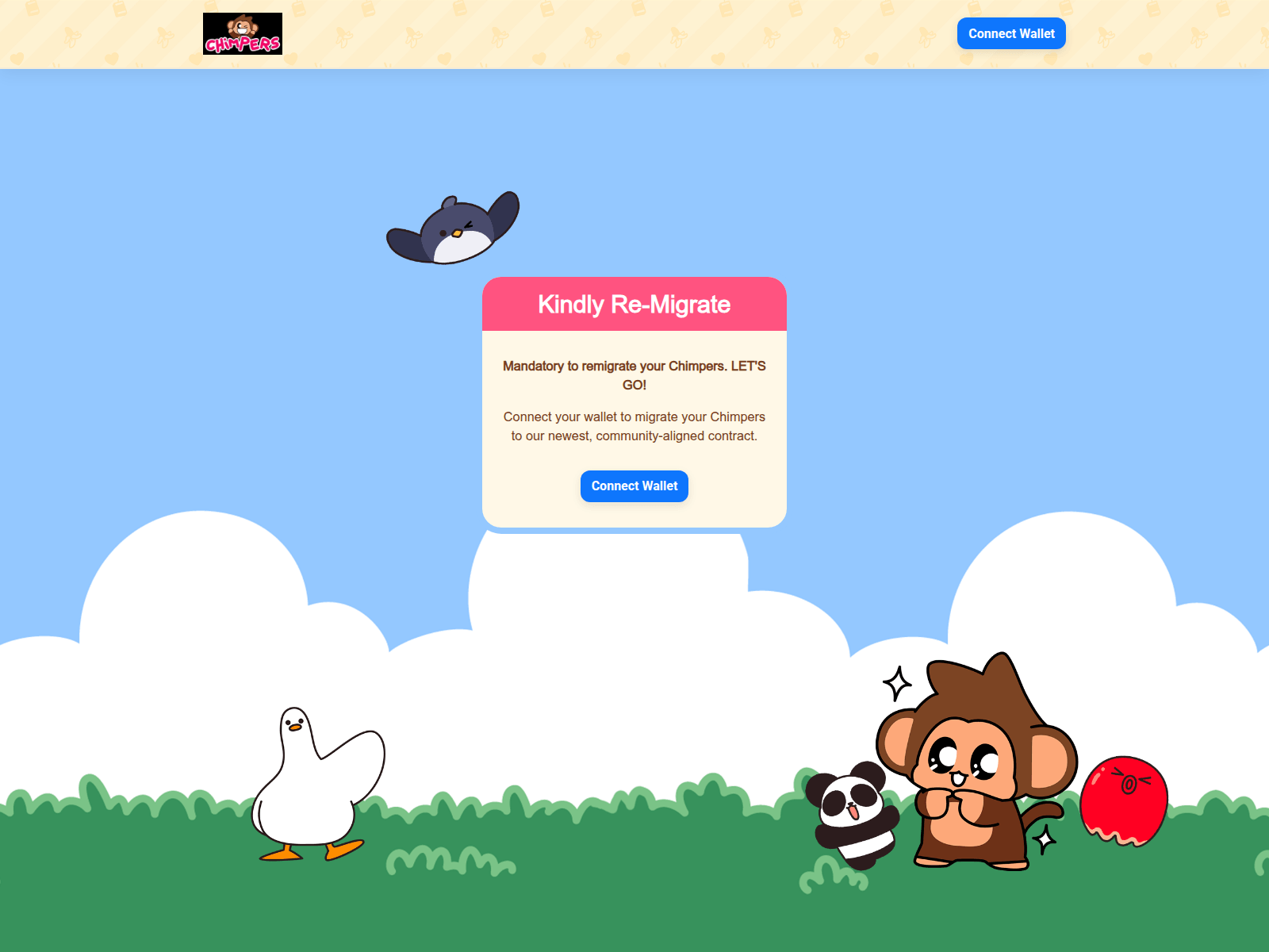 Screenshot of chimpmigrate.live
