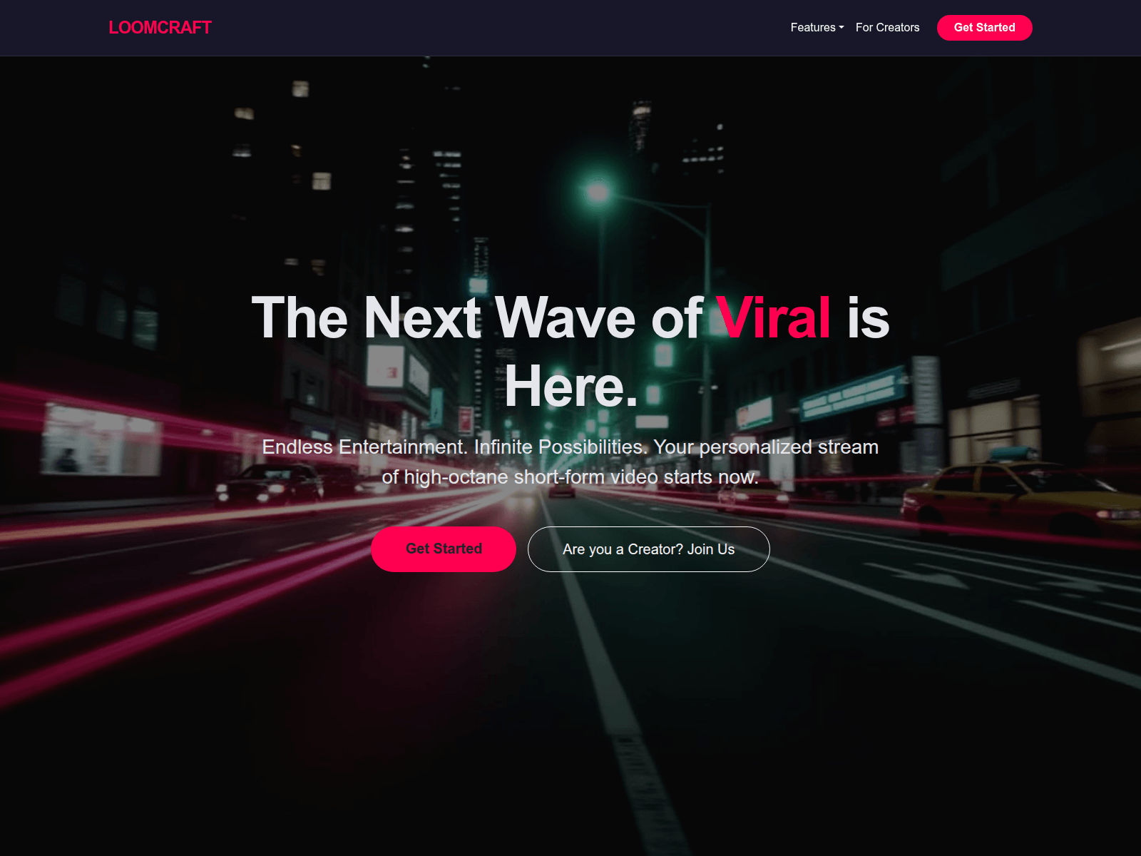 Screenshot of loomcraft.live