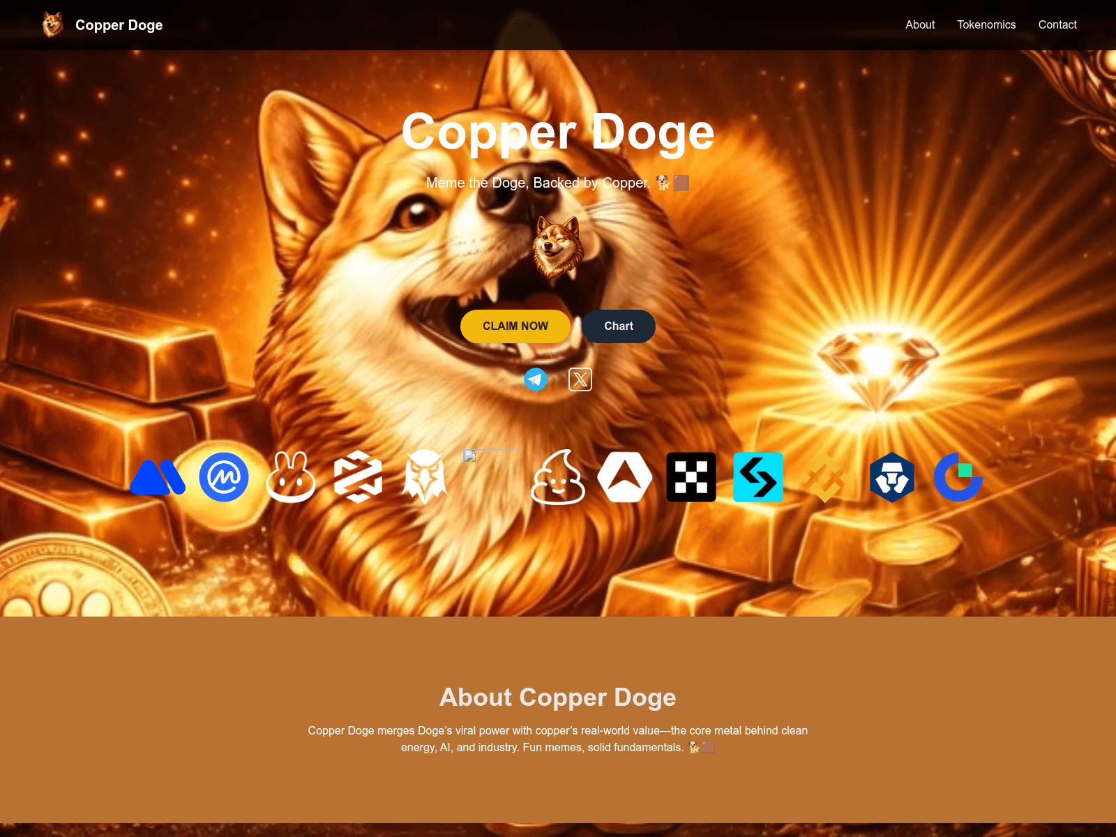 Screenshot of copper-doge.org