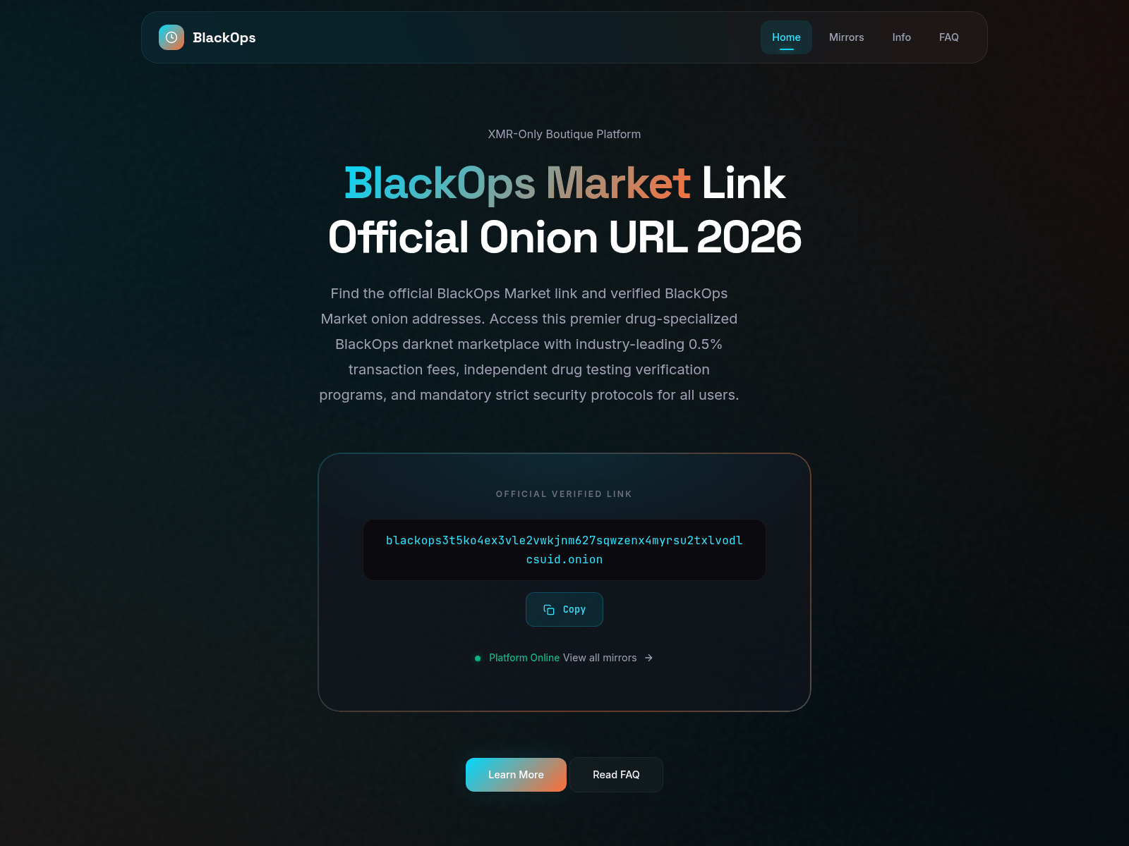 Screenshot of blackopsmarket.team