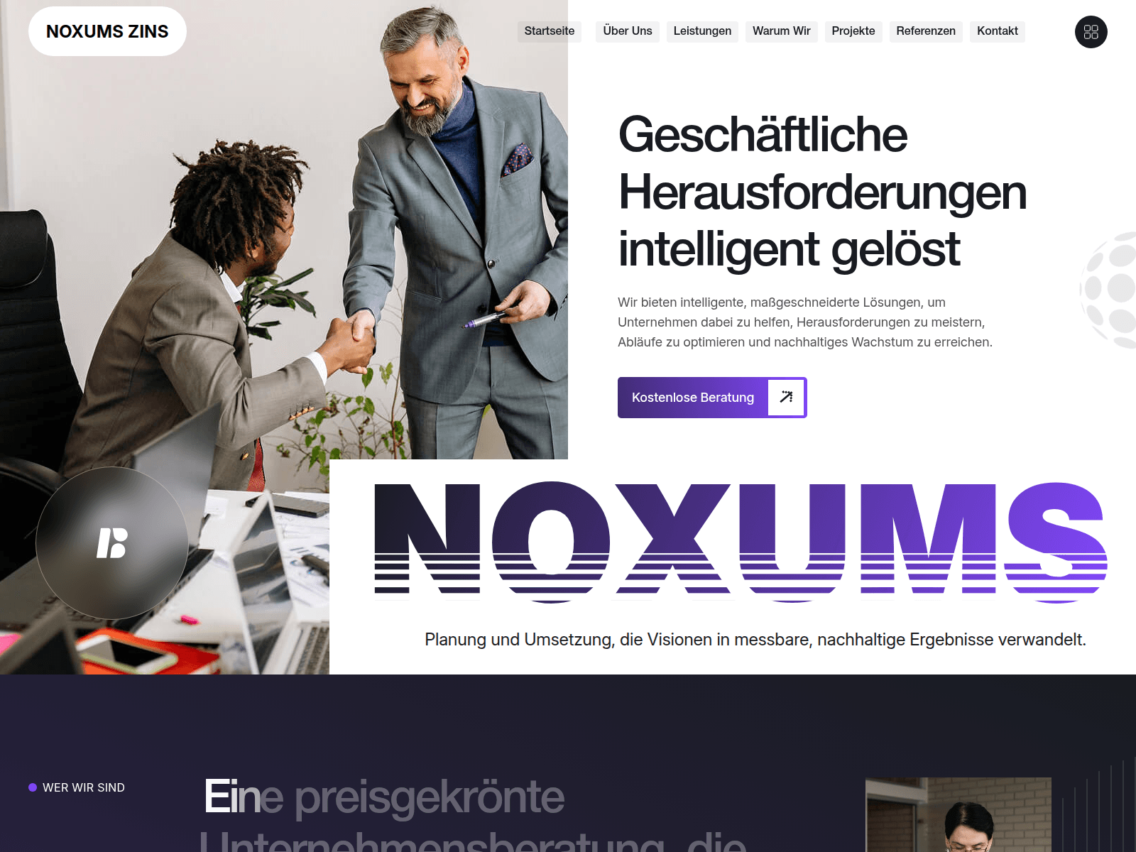Screenshot of noxumszins.today