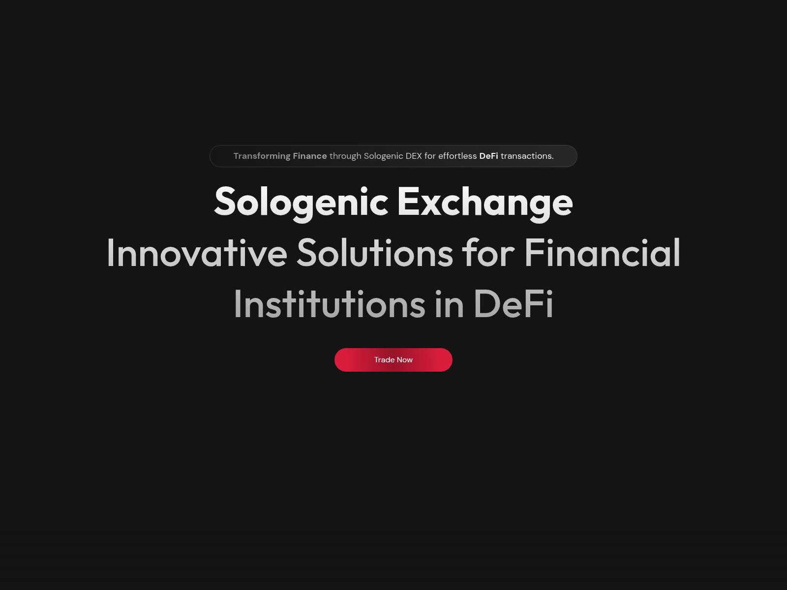 Screenshot of sologenic.trade