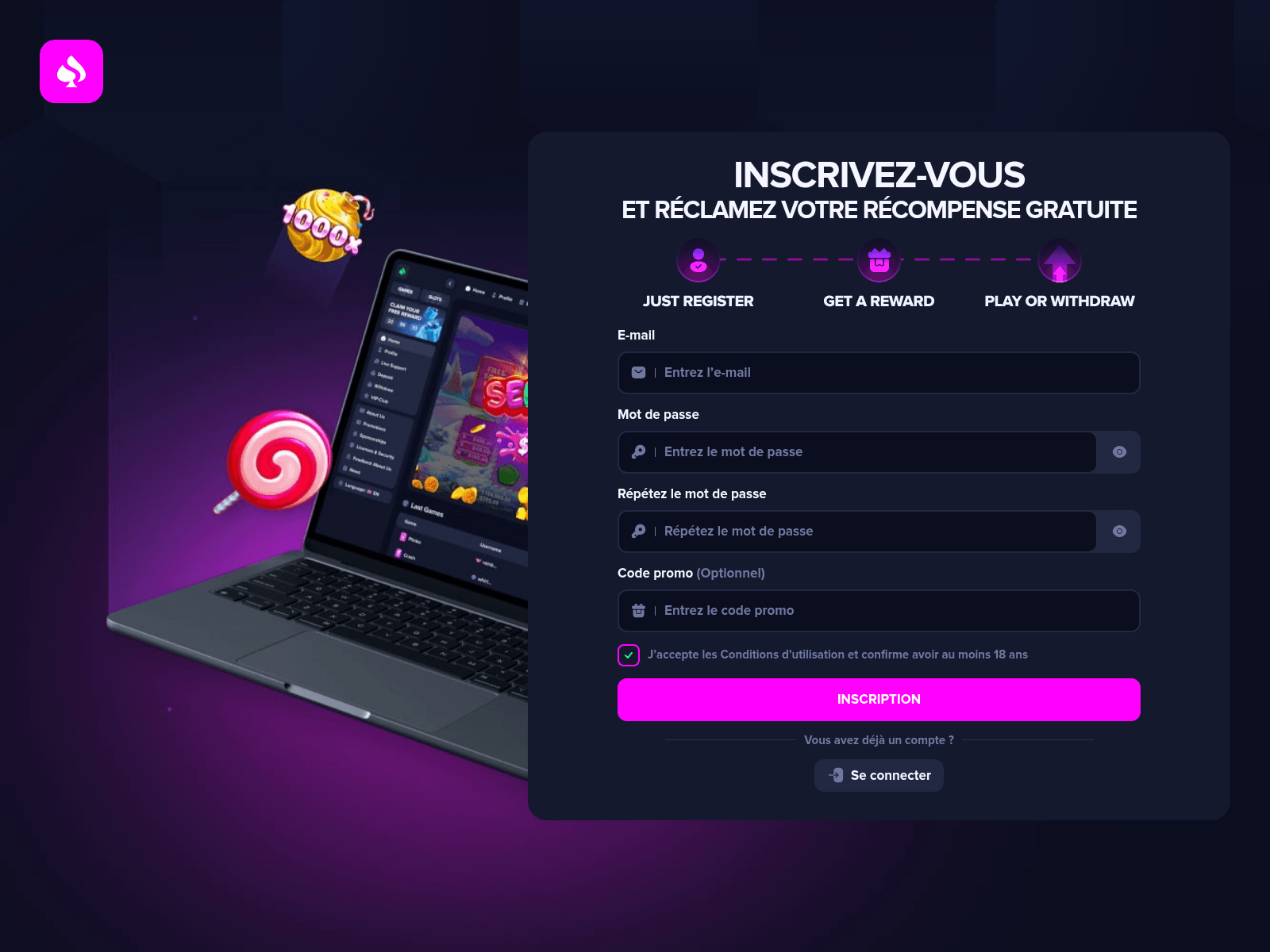 Screenshot of coinluckyroll.net