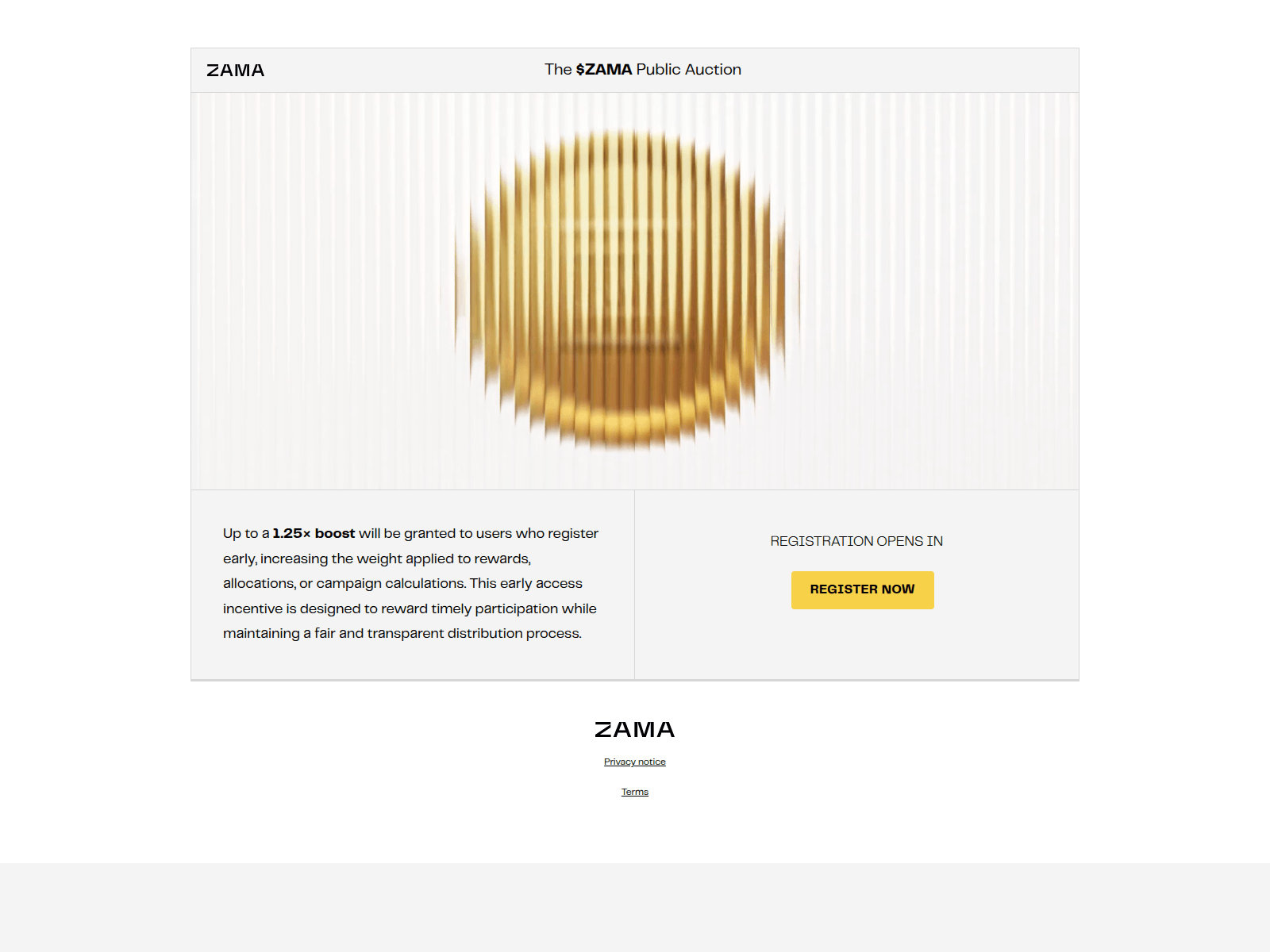 Screenshot of zama-auction.xyz