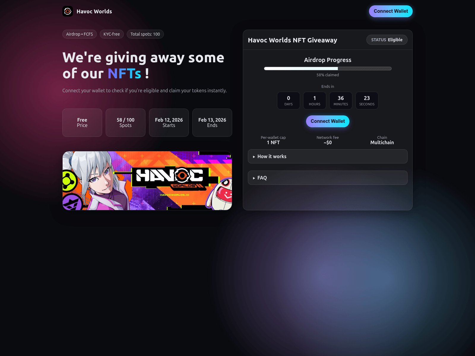 Screenshot of havocworlds.xyz