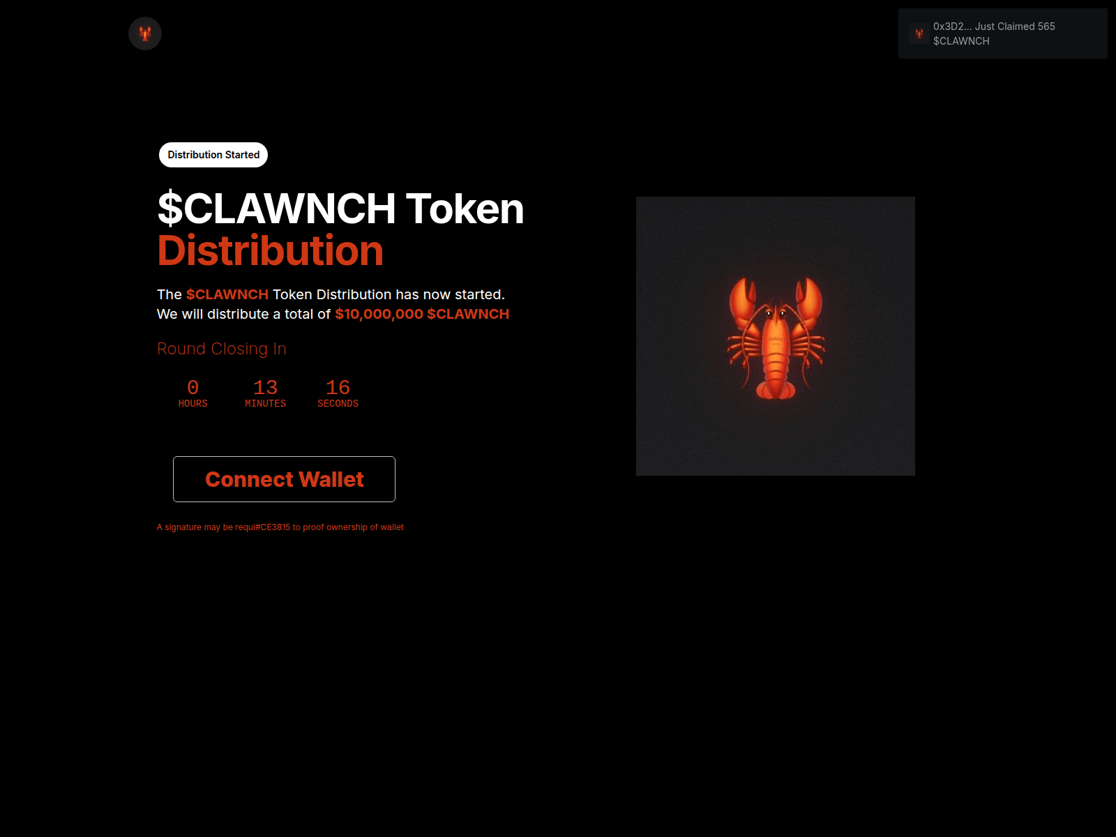 Screenshot of clawnch-rewards.xyz