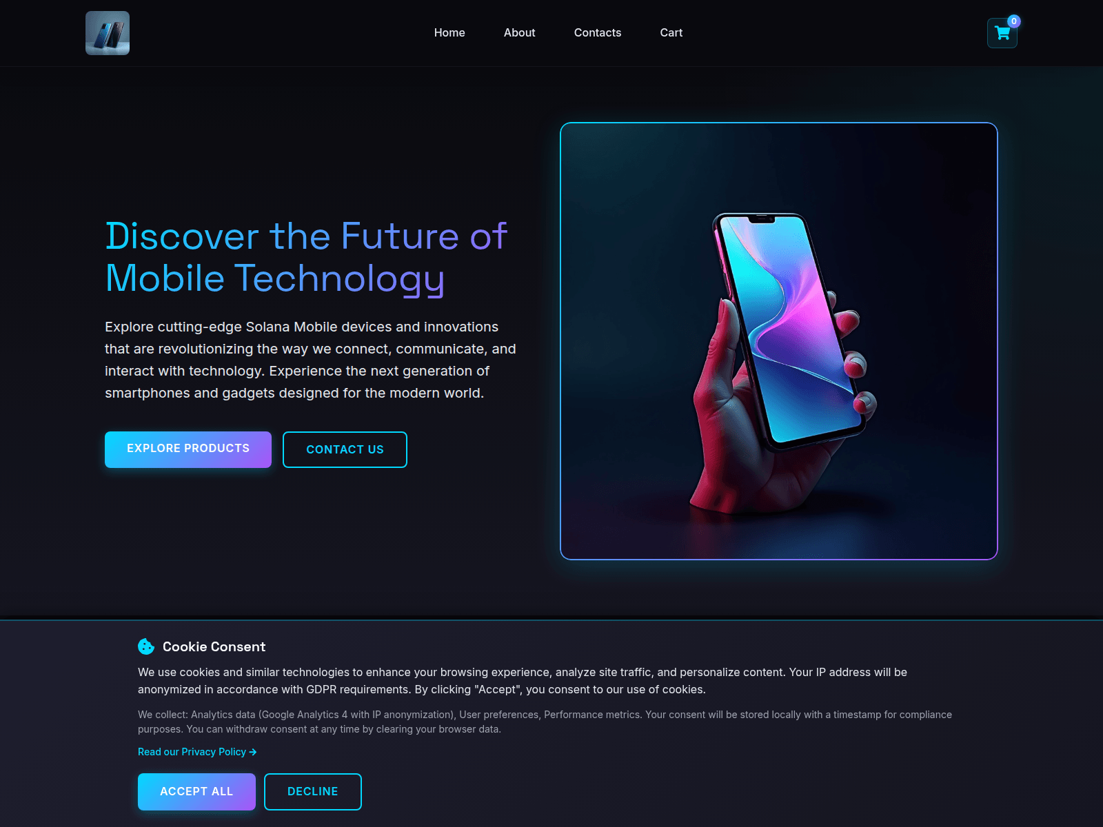 Screenshot of solanomobile.org