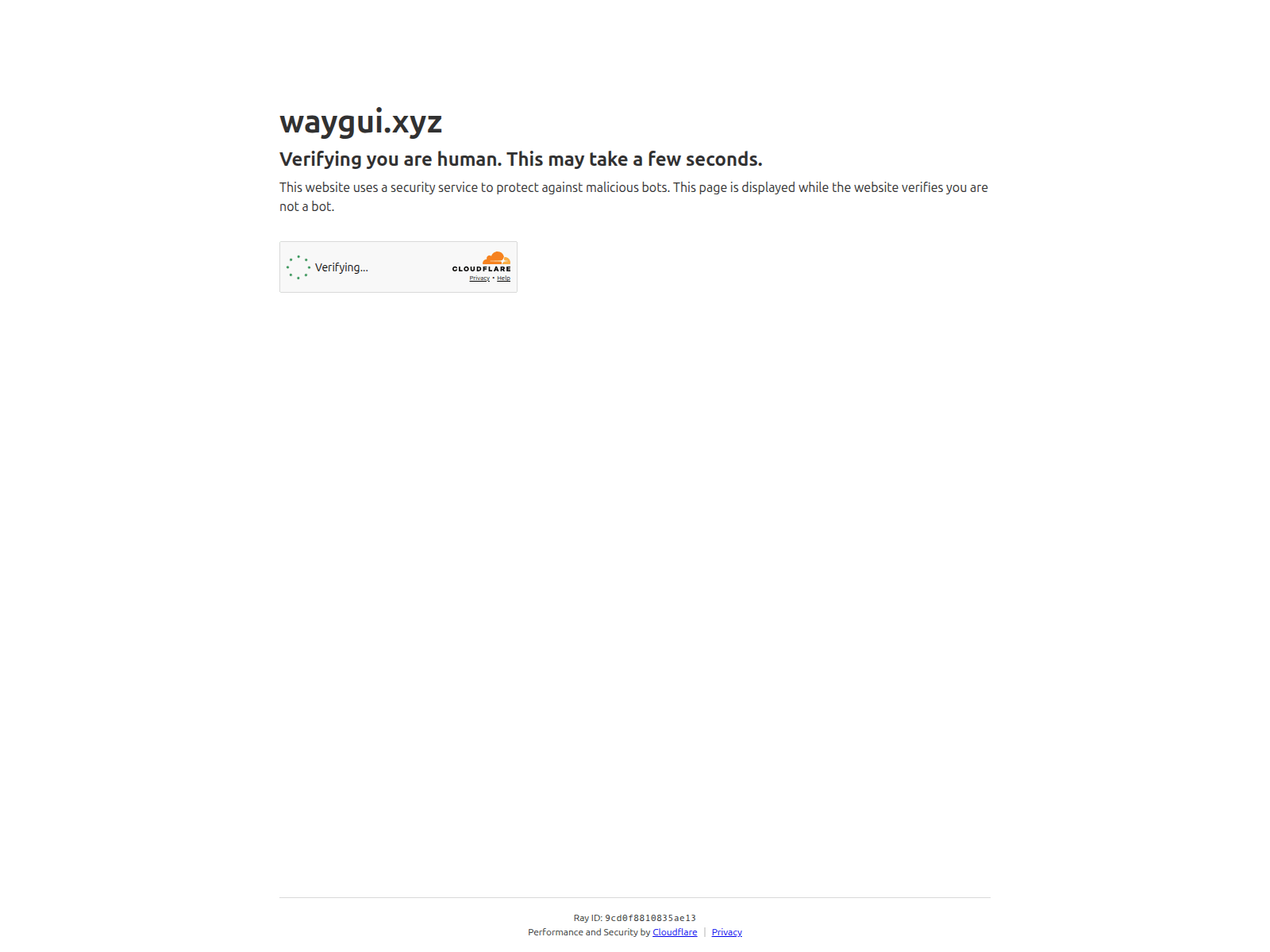 Screenshot of waygui.xyz