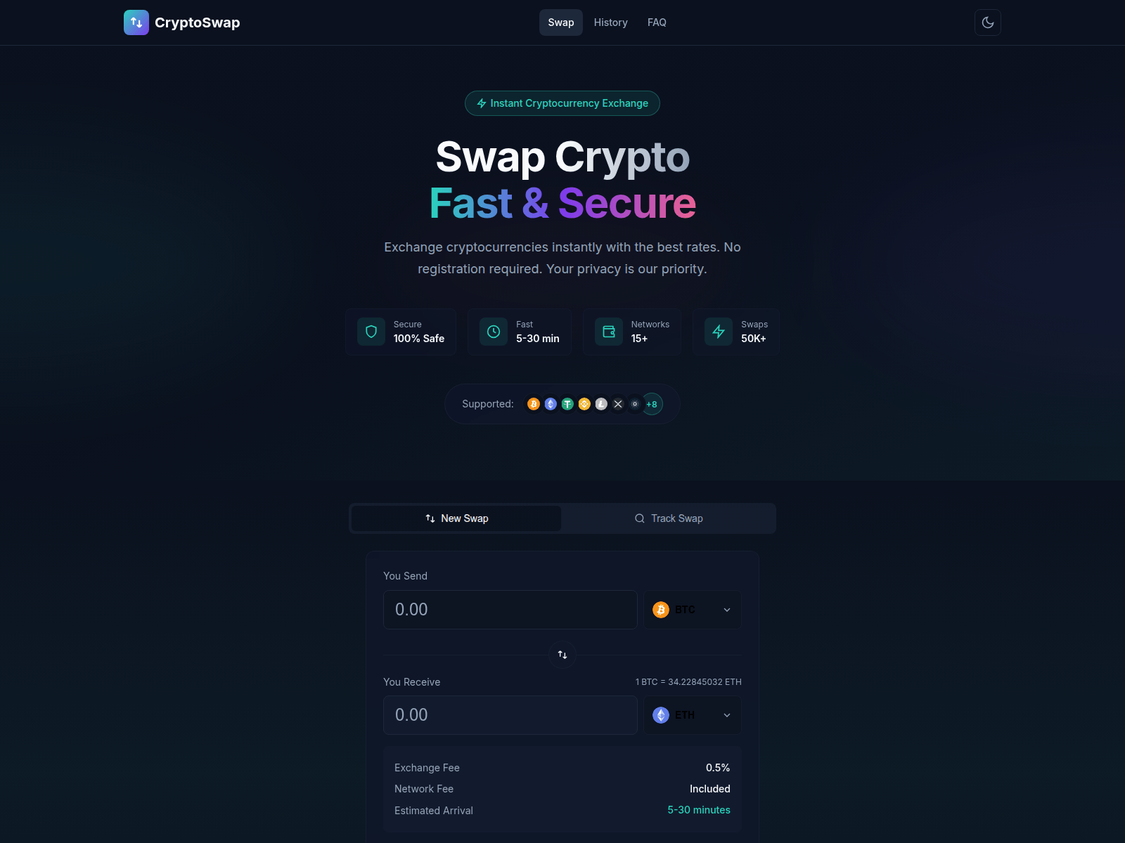Screenshot of slmpleswap.app