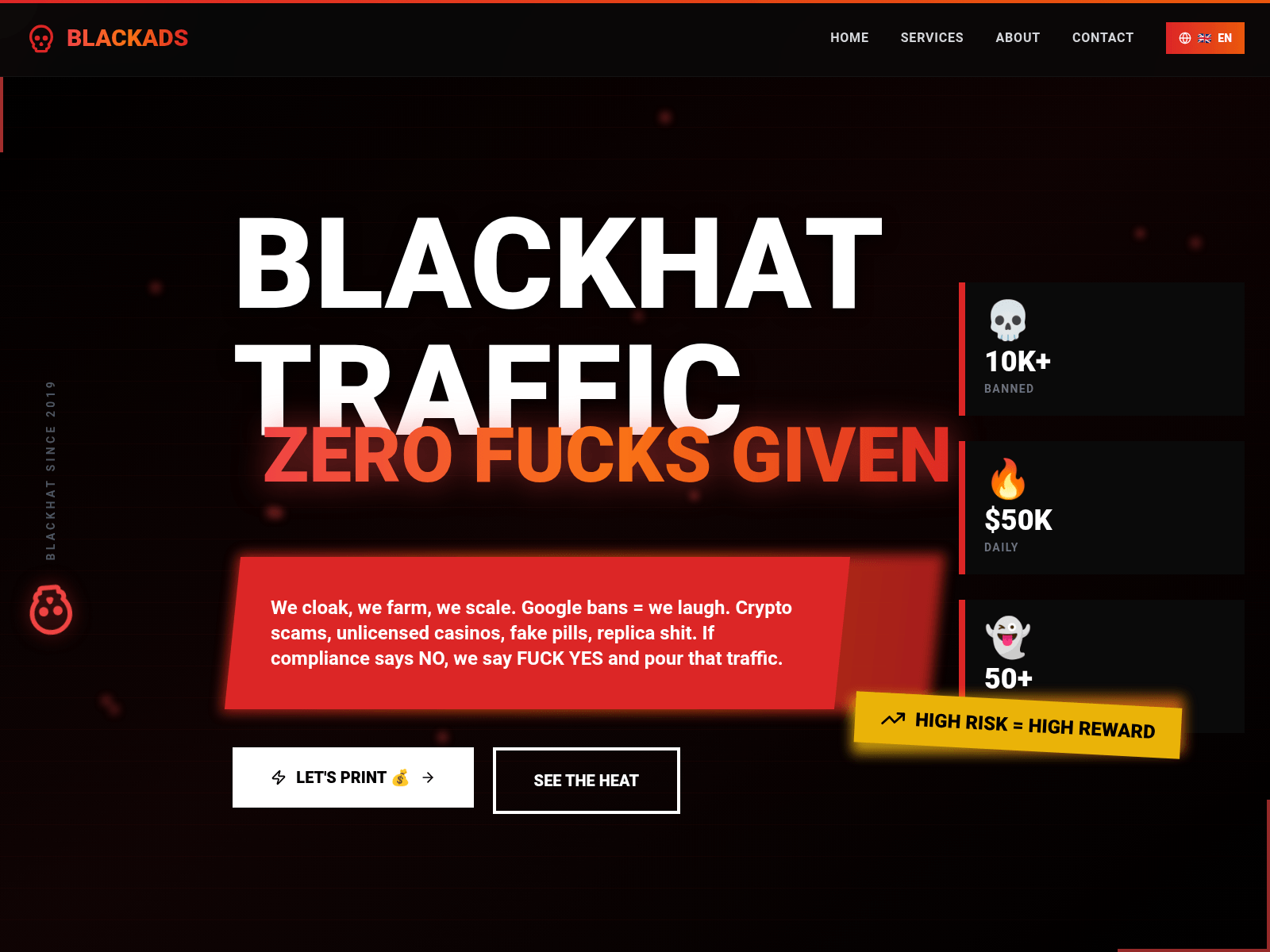 Screenshot of blackads.biz