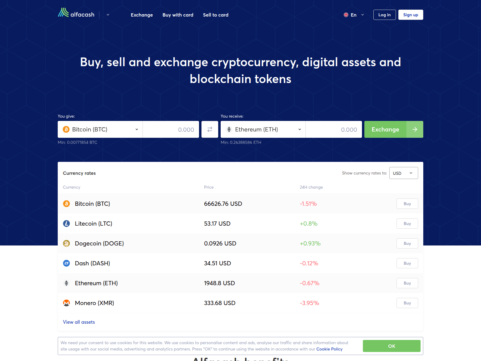 Screenshot of wlfa.cash