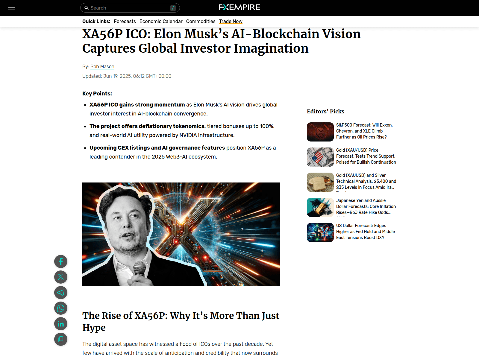 Screenshot of xa56p-fxempire.com