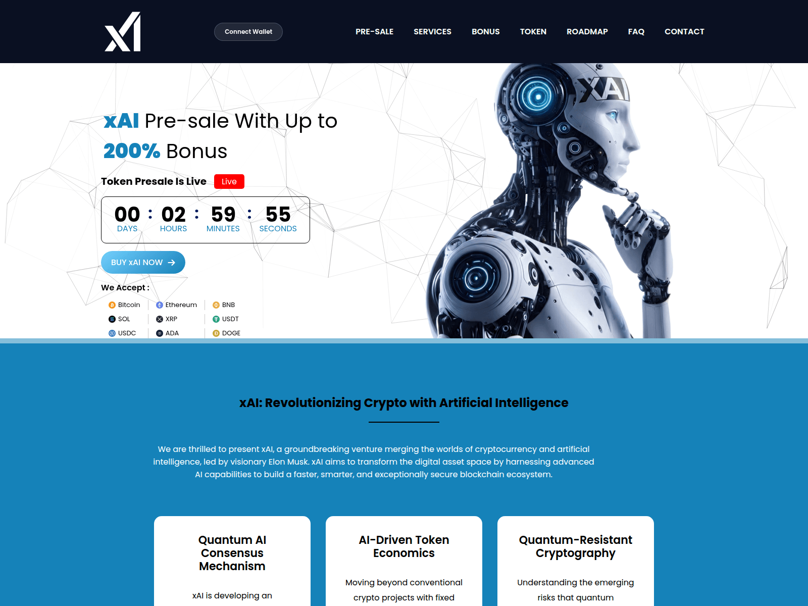 Screenshot of xai-verse.com