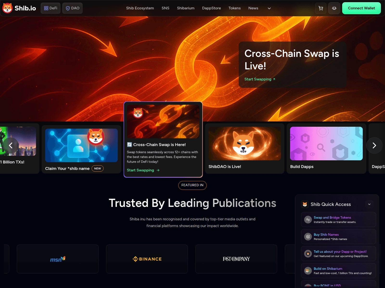 Screenshot of stakeshiba.com