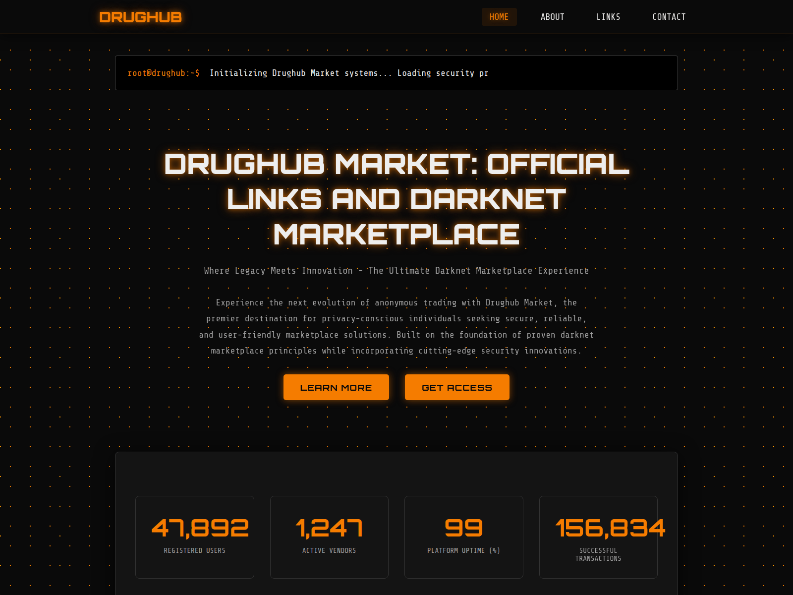 Screenshot of official-drgub.com
