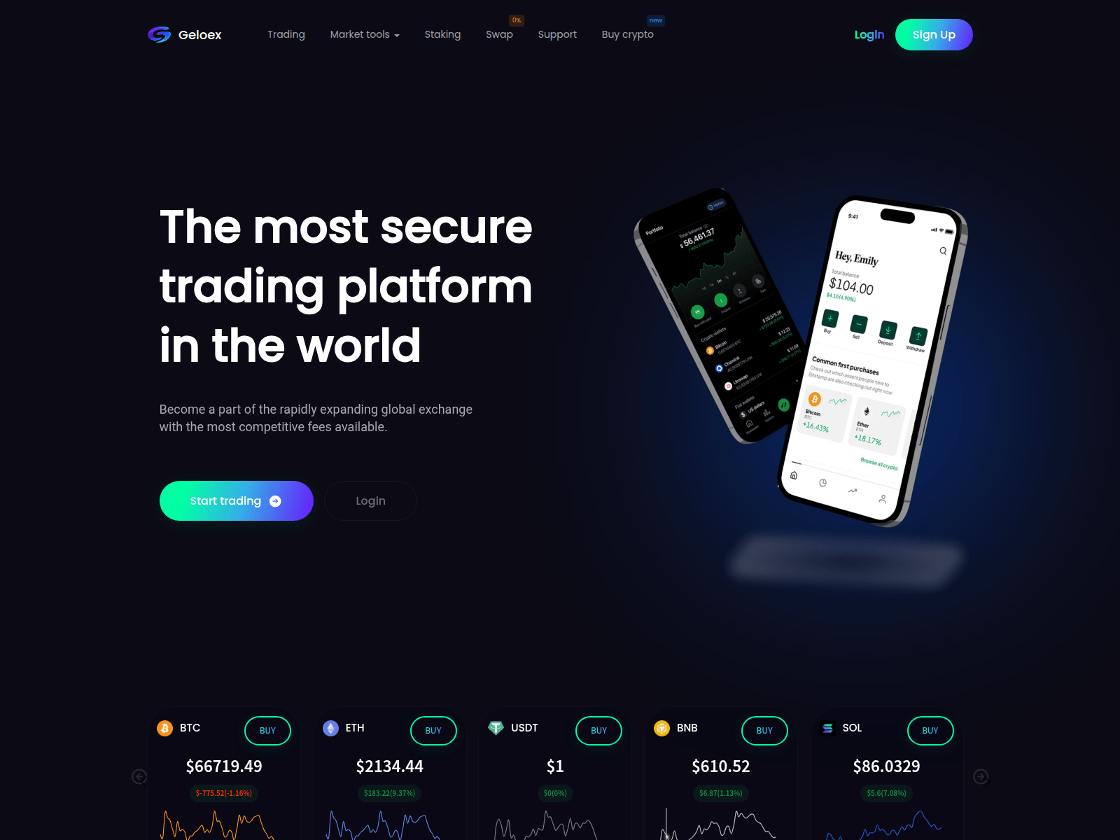 Screenshot of geloex.com