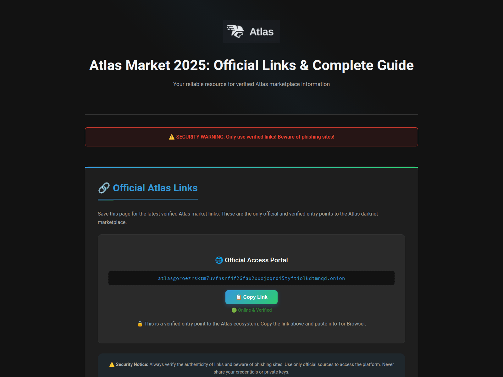 Screenshot of atlas-darknet.com