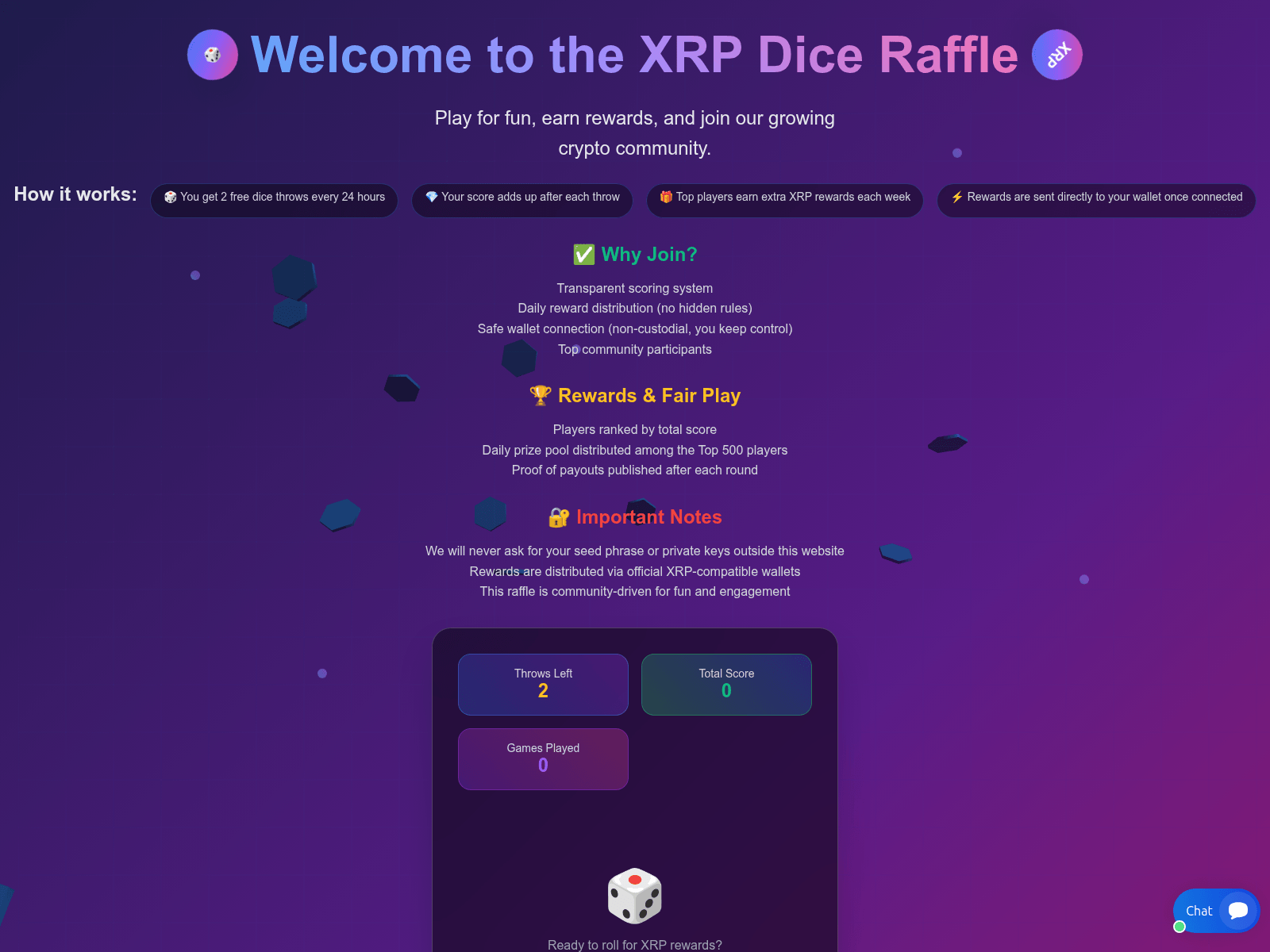 Screenshot of serverraffle.com