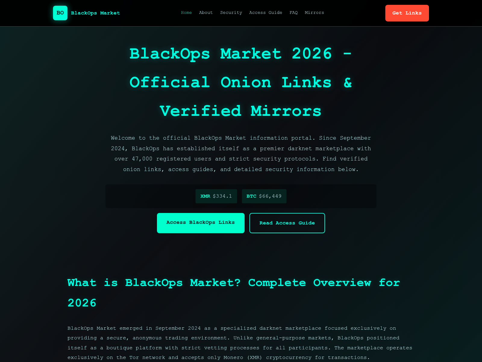 Screenshot of blackops-darknet-link.com