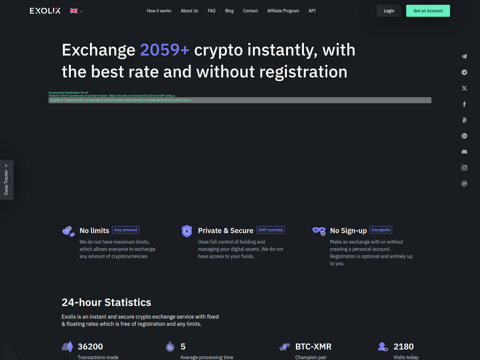 Screenshot of eexolix.com