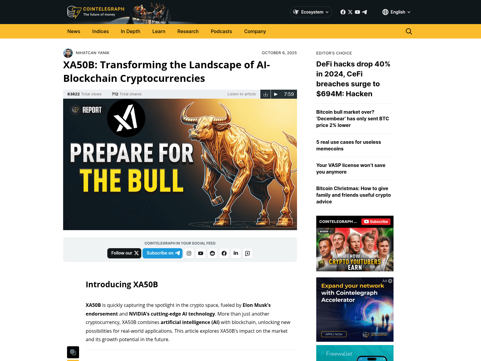 Screenshot of xa50b-cointelegraph.com