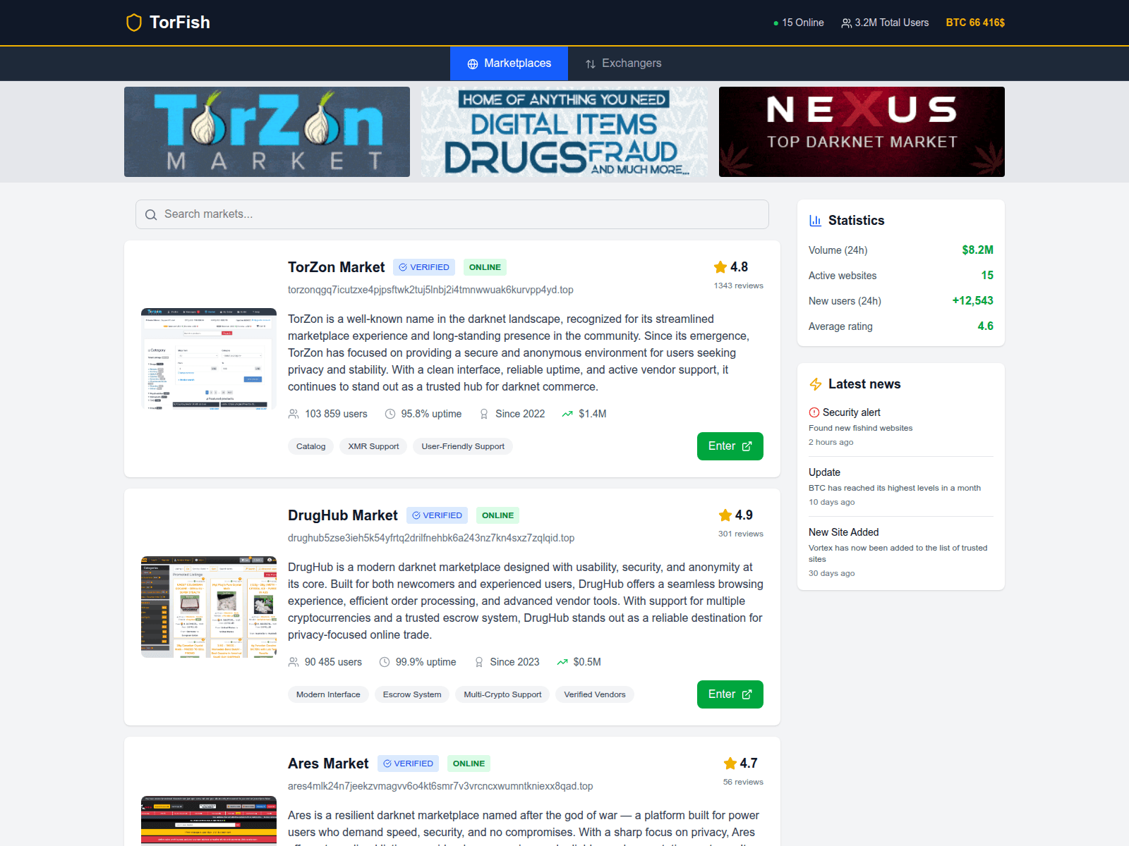 Screenshot of nexusonionlink.com