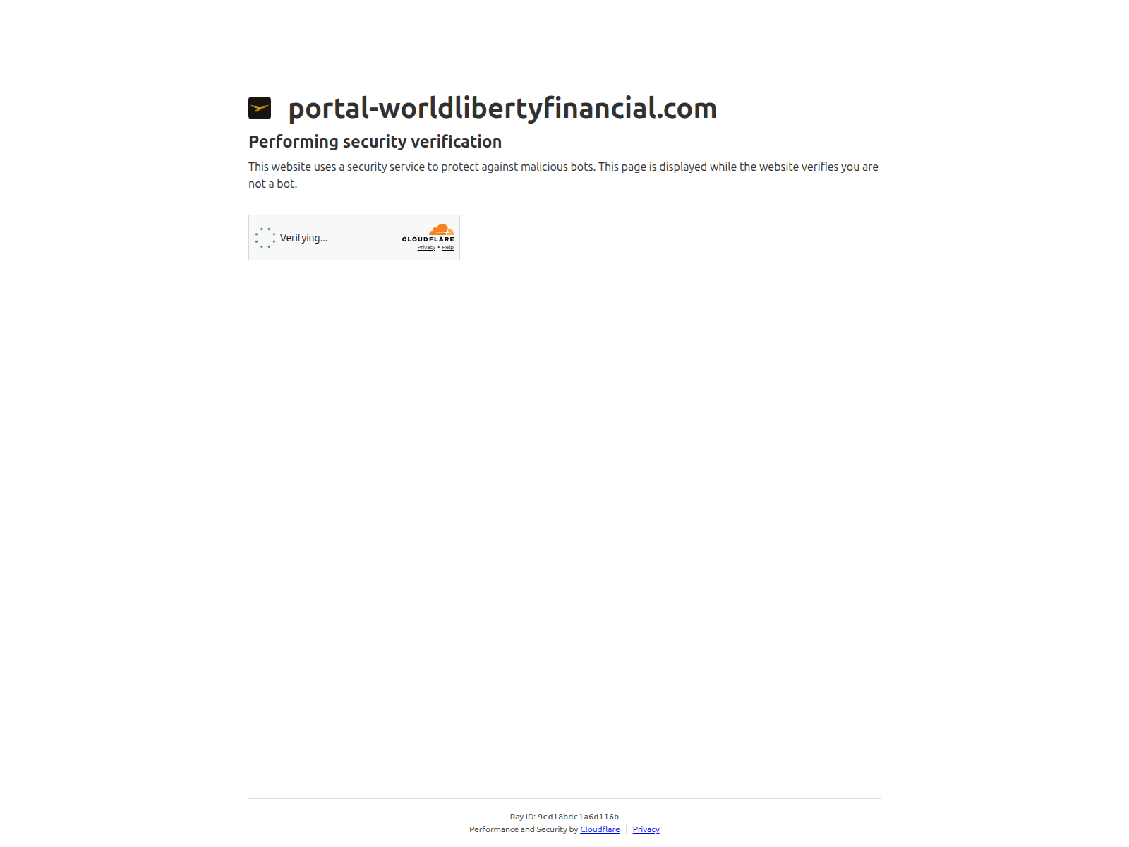 Screenshot of portal-worldlibertyfinancial.com