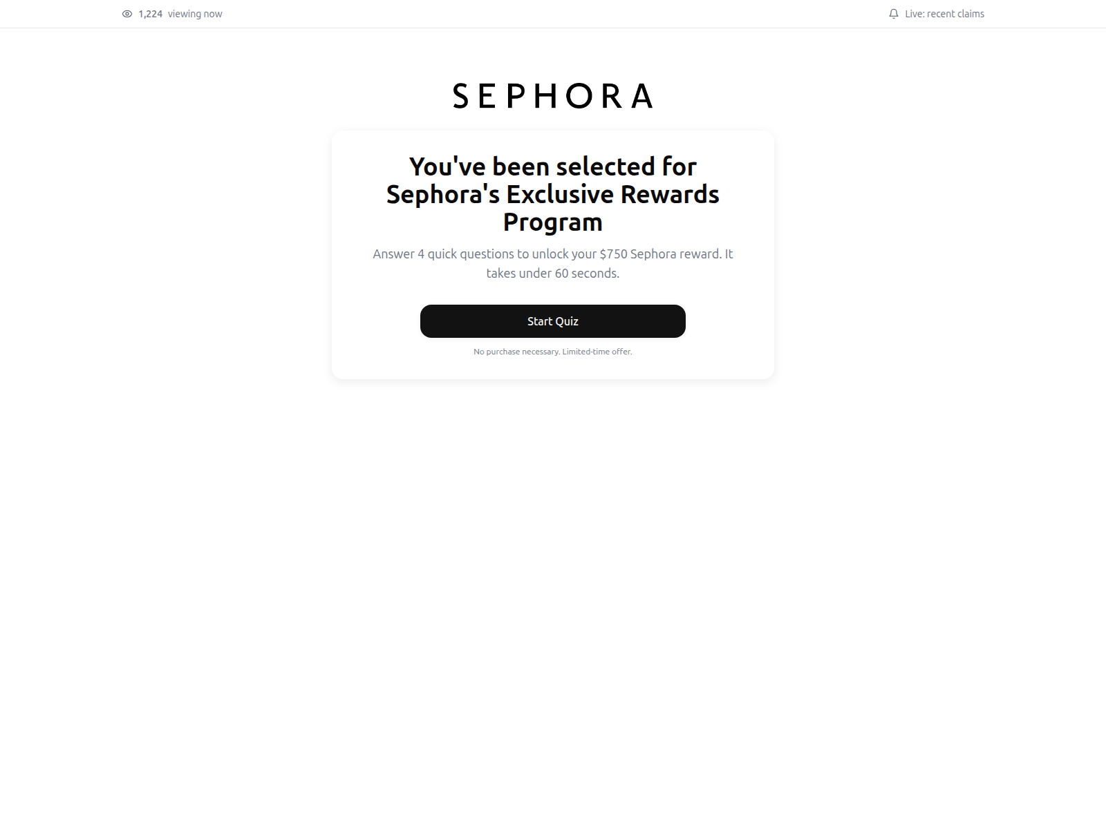 Screenshot of sephogifts.com