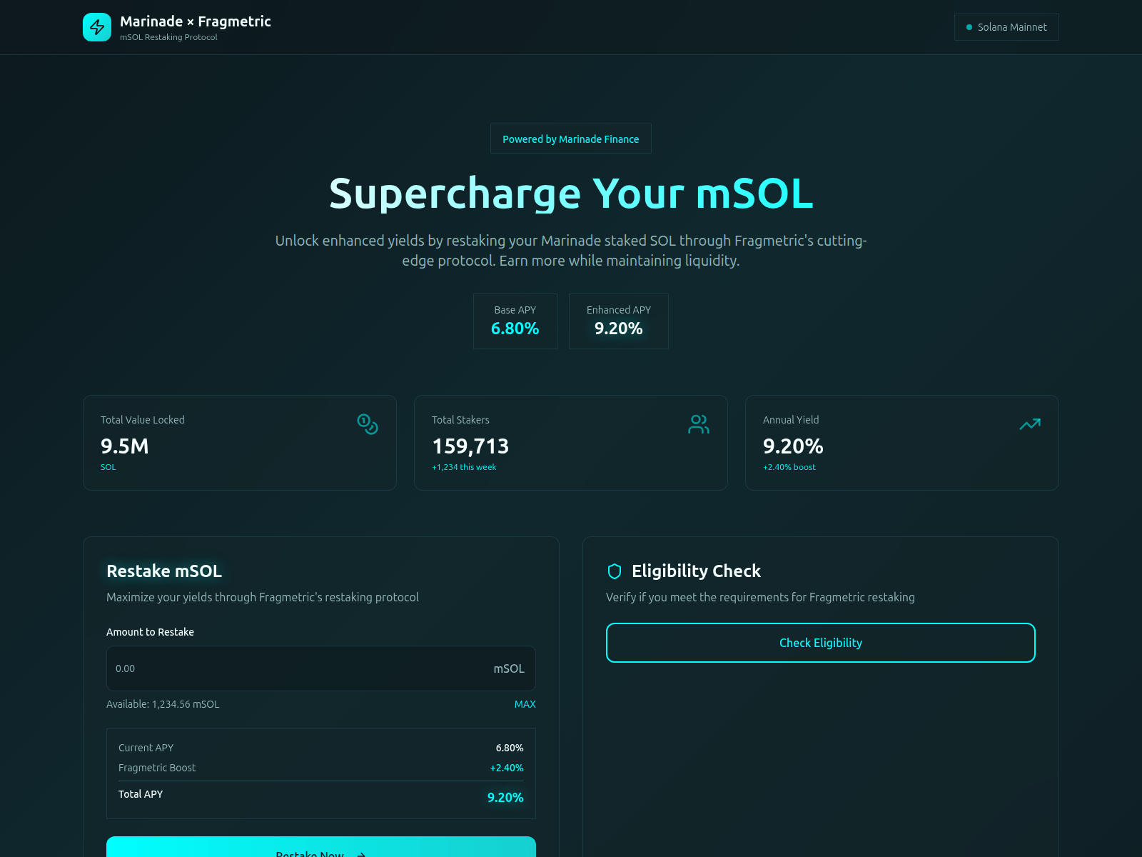 Screenshot of marinadefragmetric.com