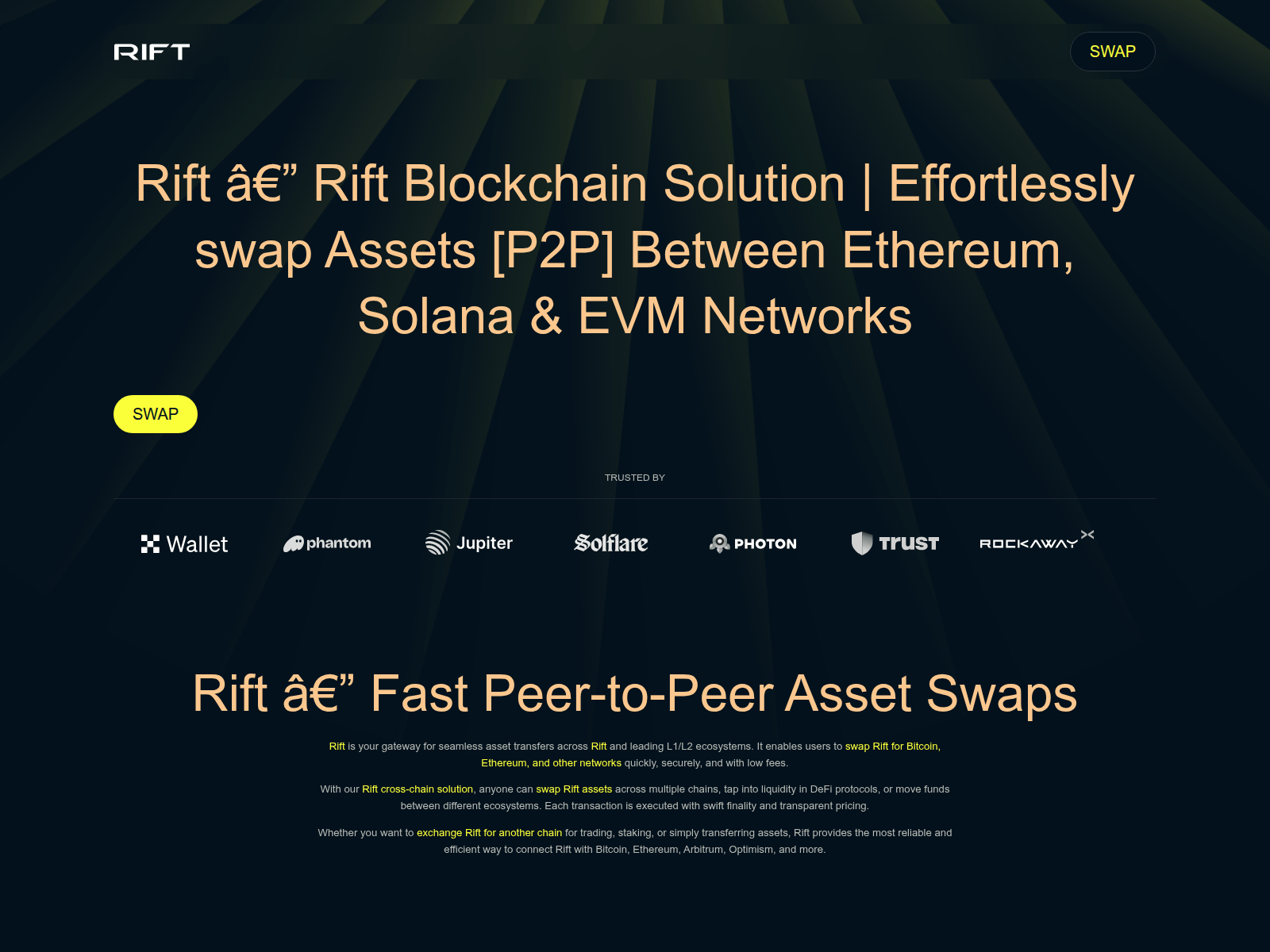 Screenshot of riftswaps.com