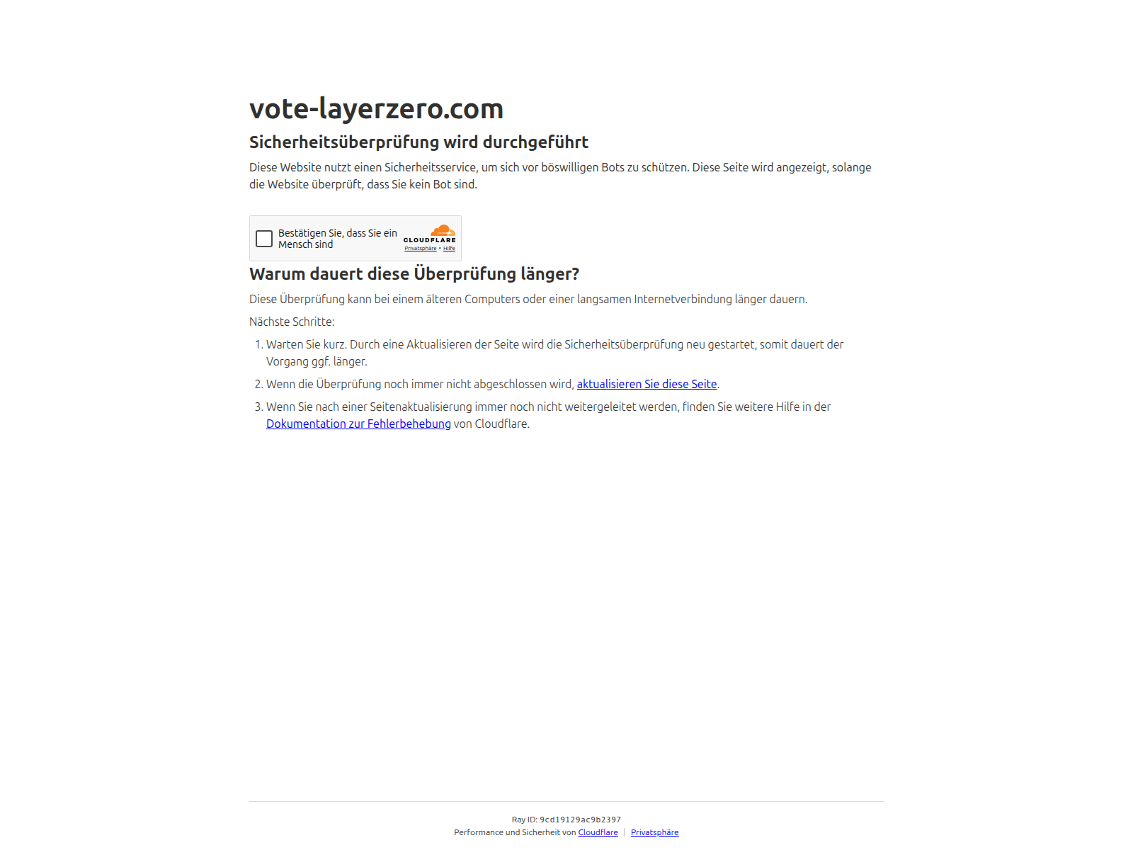 Screenshot of vote-layerzero.com