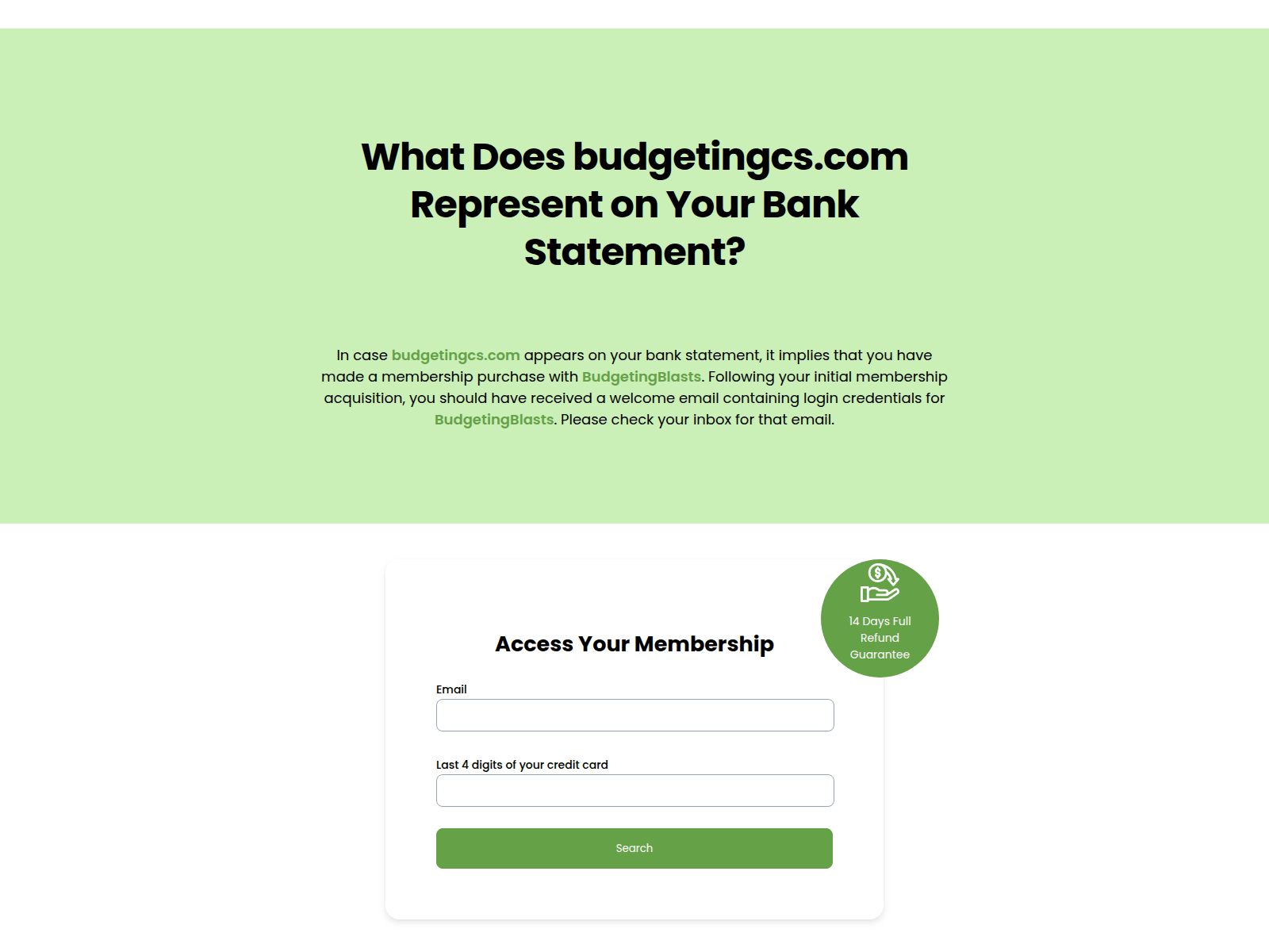 Screenshot of budgetingcs.com