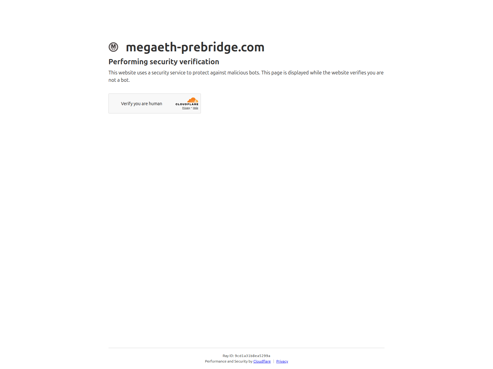 Screenshot of megaeth-prebridge.com