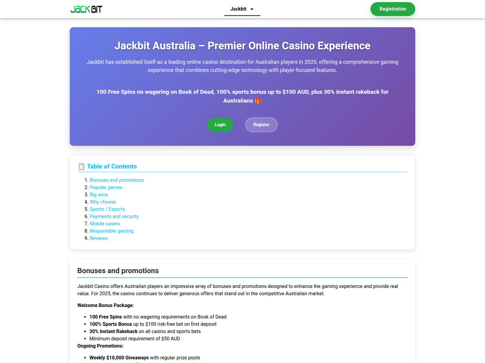 Screenshot of jackbitaustralia.com