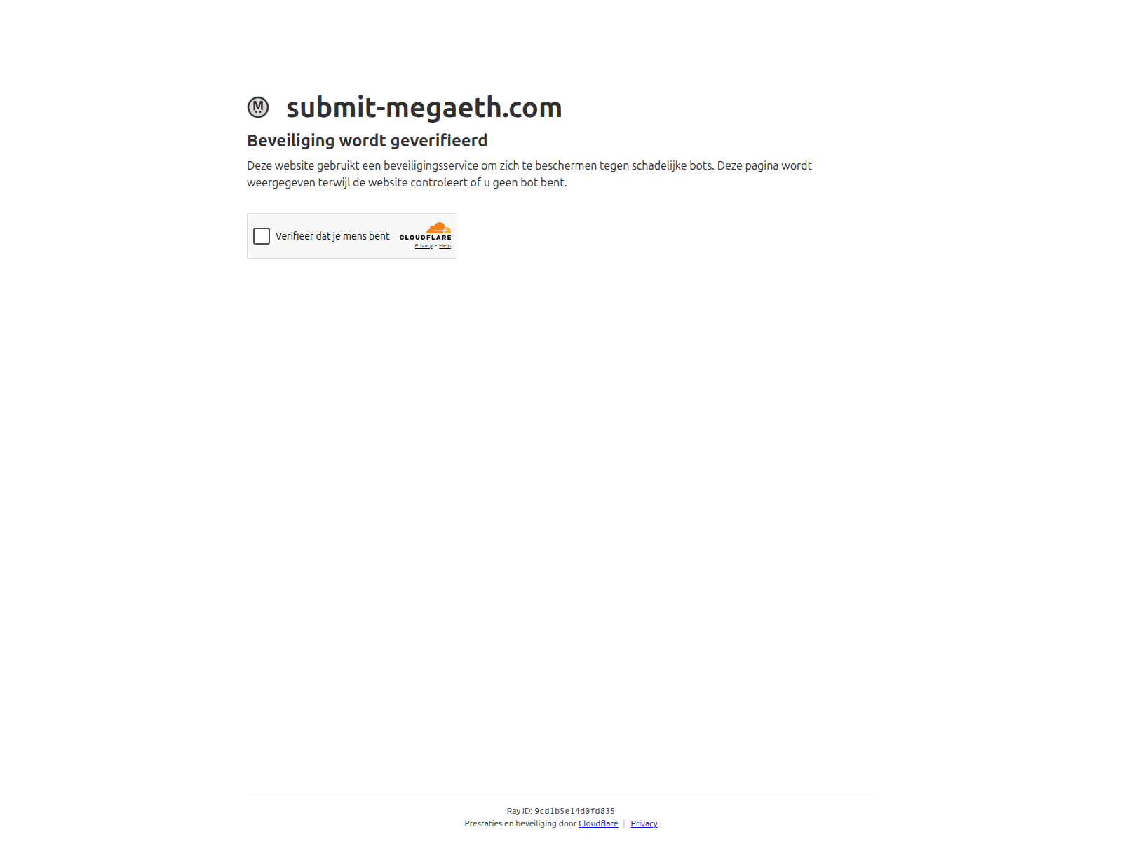 Screenshot of submit-megaeth.com