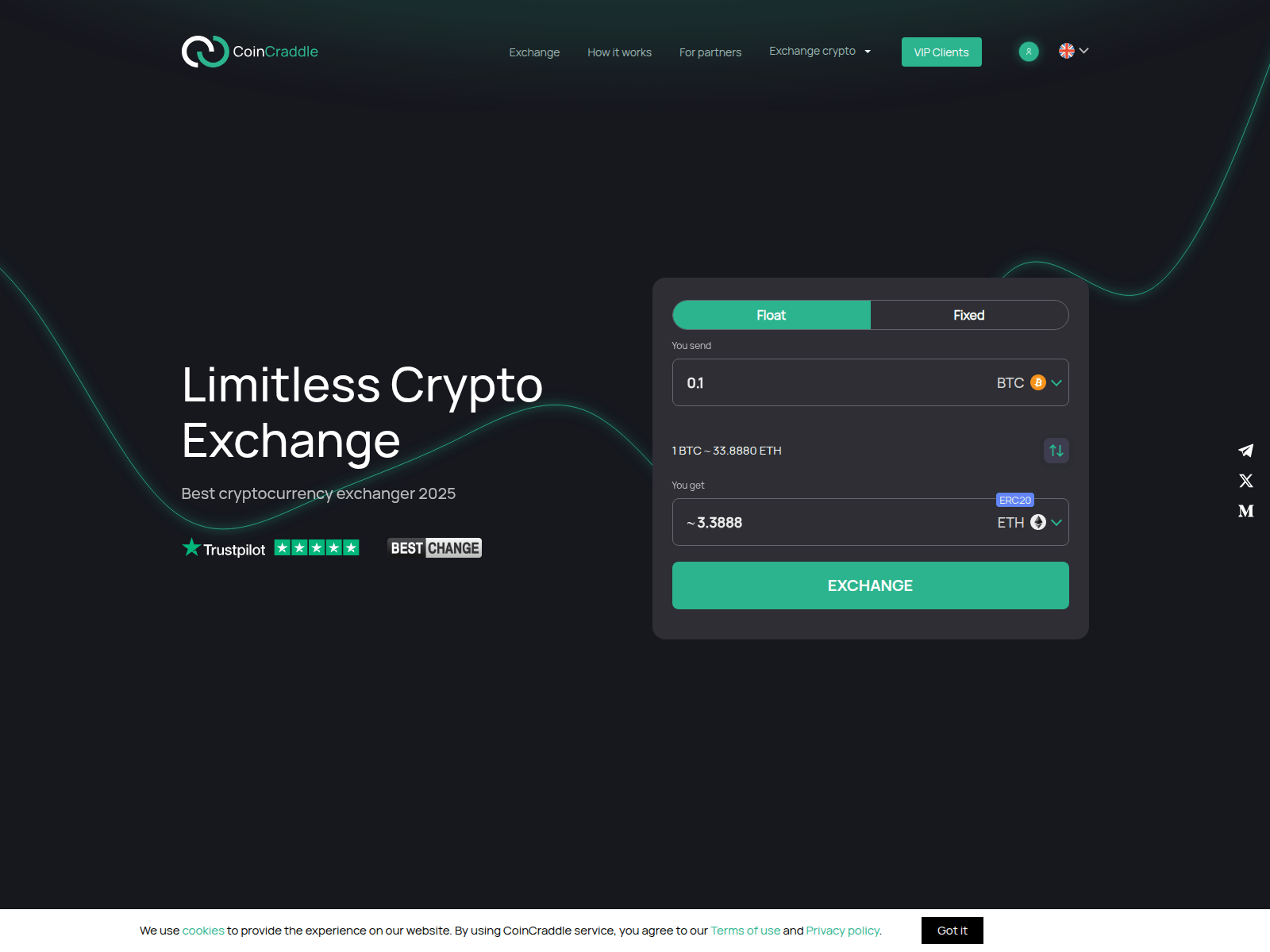 Screenshot of koincraddle.com