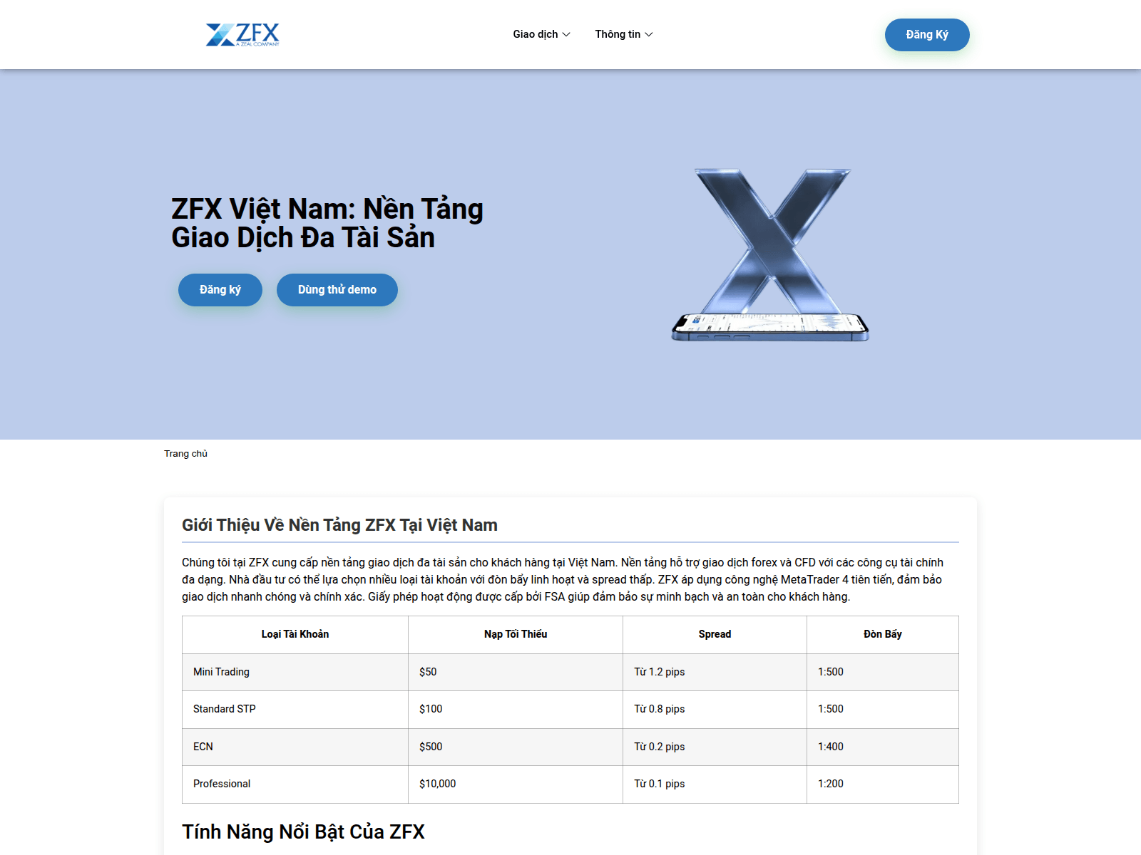 Screenshot of zfinance-vietnam.com