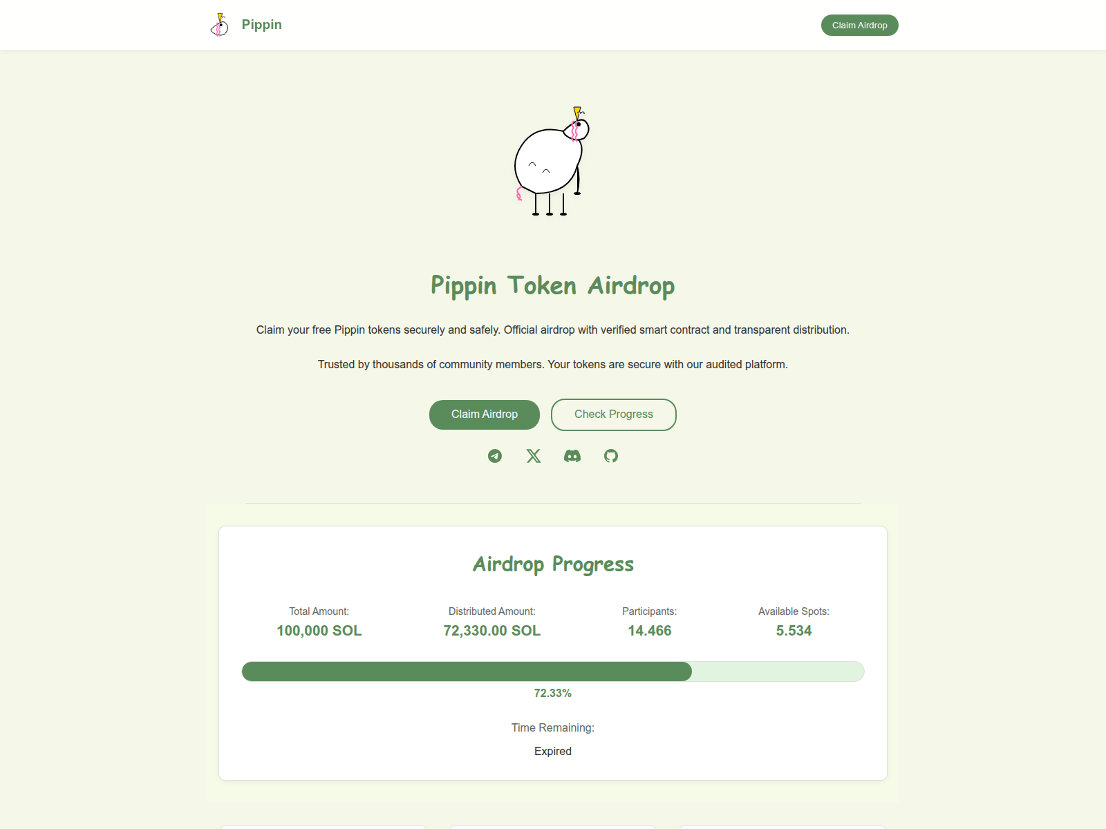 Screenshot of register-pippin.com