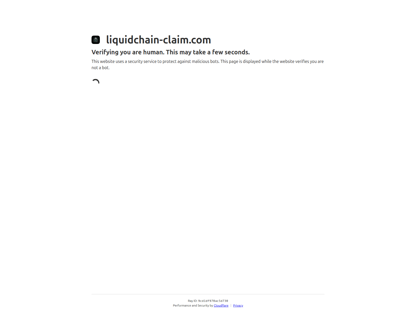 Screenshot of liquidchain-claim.com