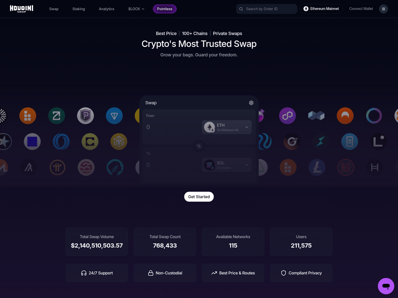 Screenshot of houdiniwwap.com