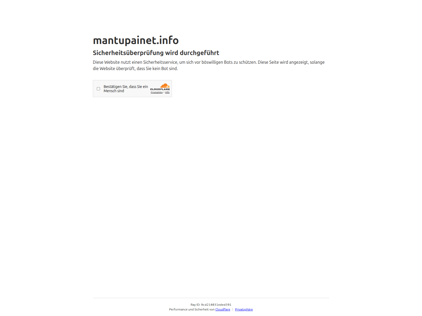 Screenshot of mantupainet.info