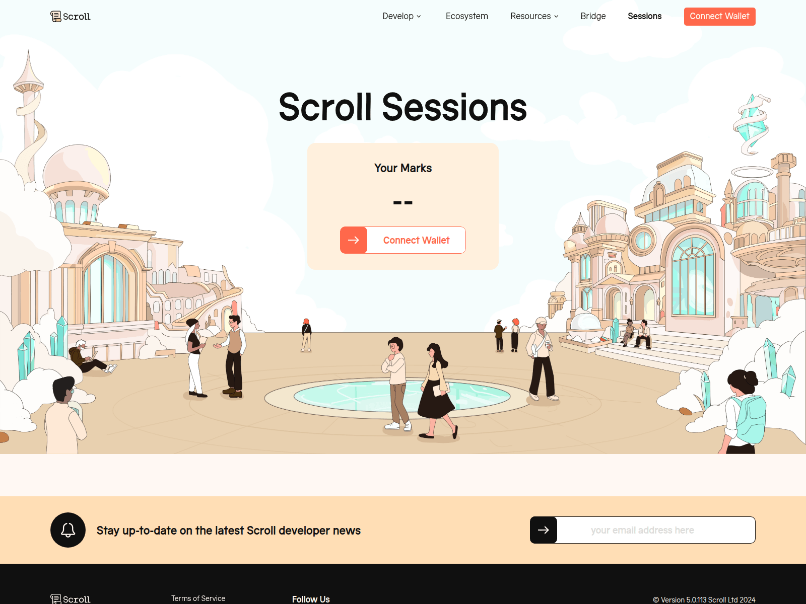 Screenshot of scrollsession.info
