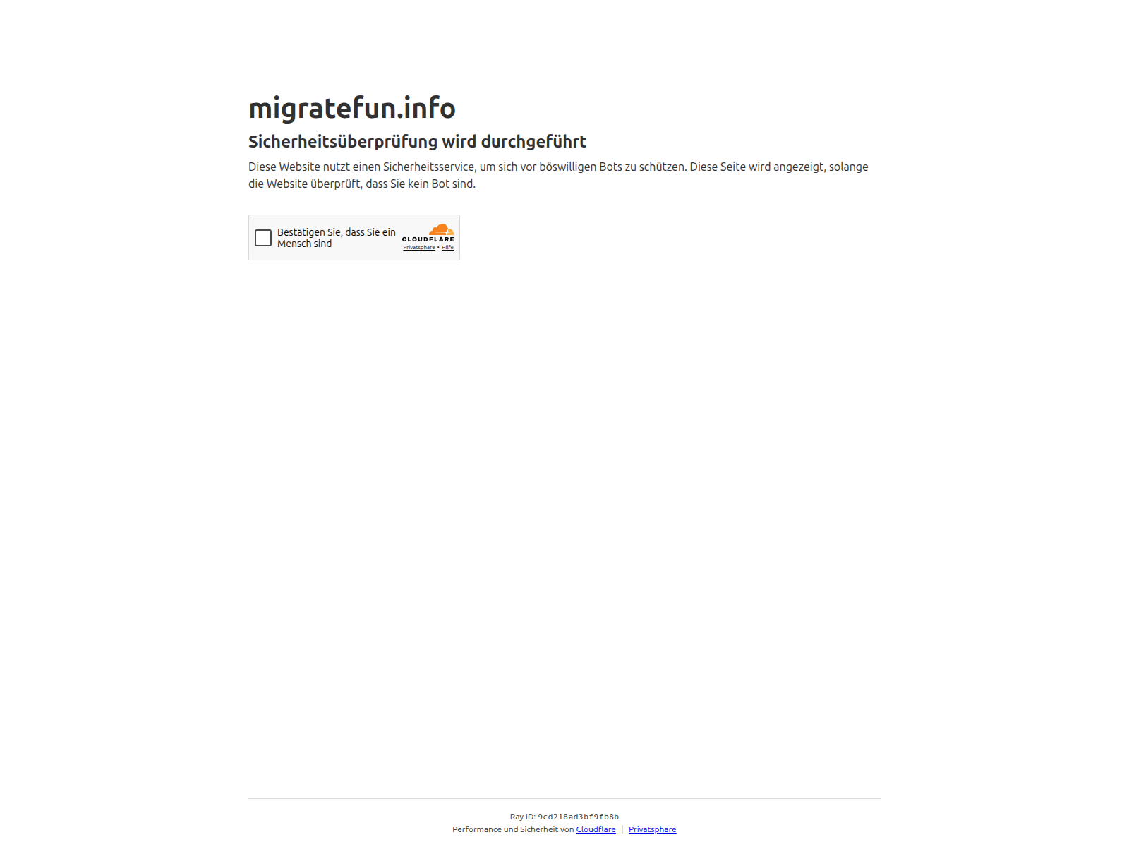 Screenshot of migratefun.info