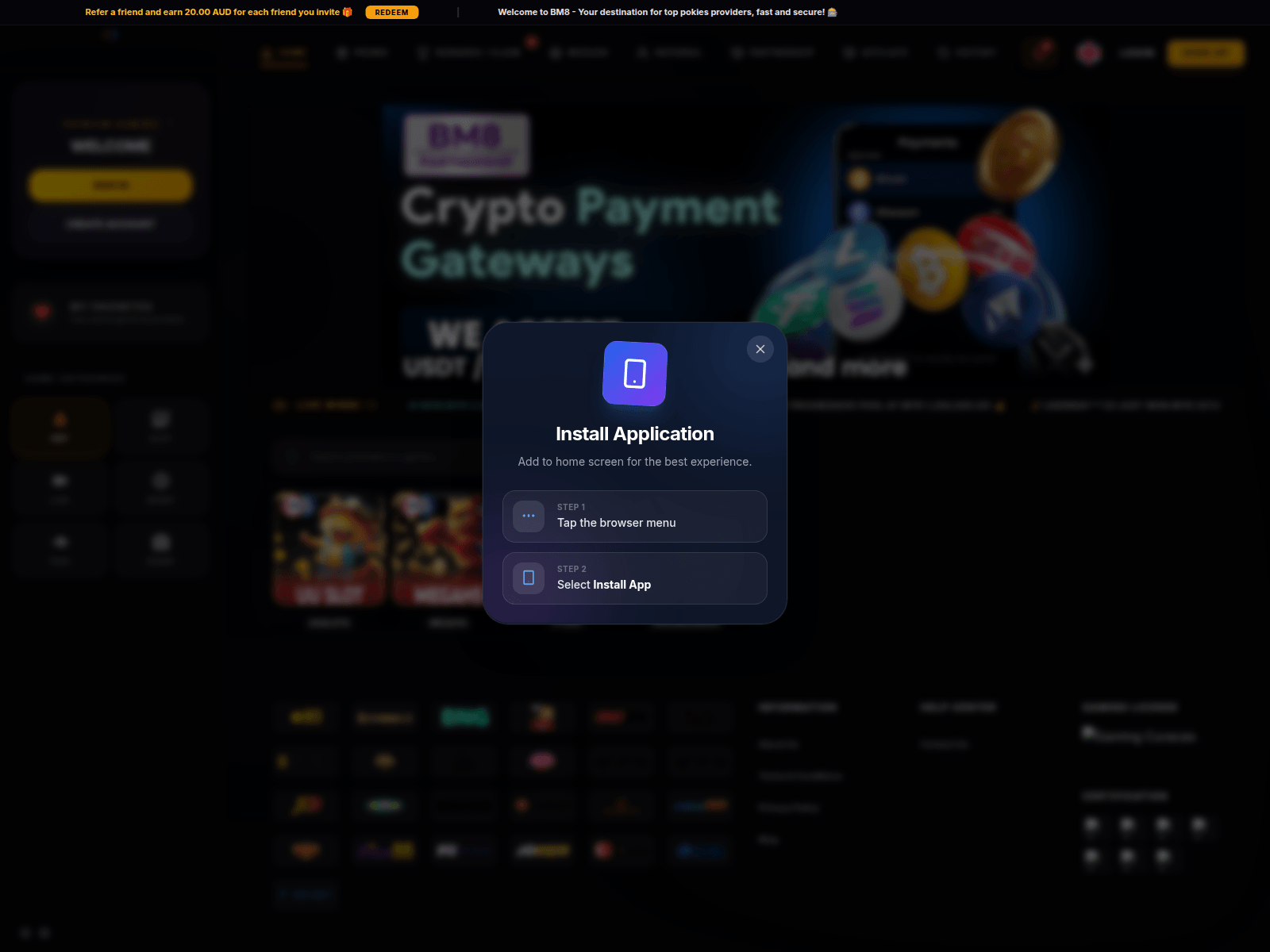Screenshot of bm8.live
