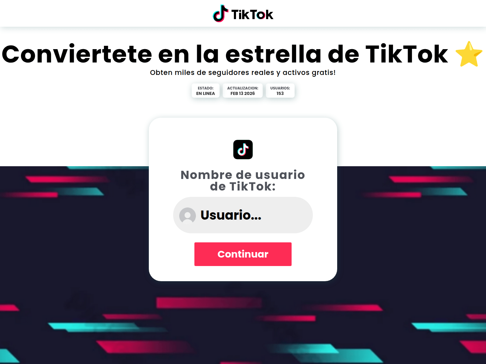 Screenshot of tikflow.live