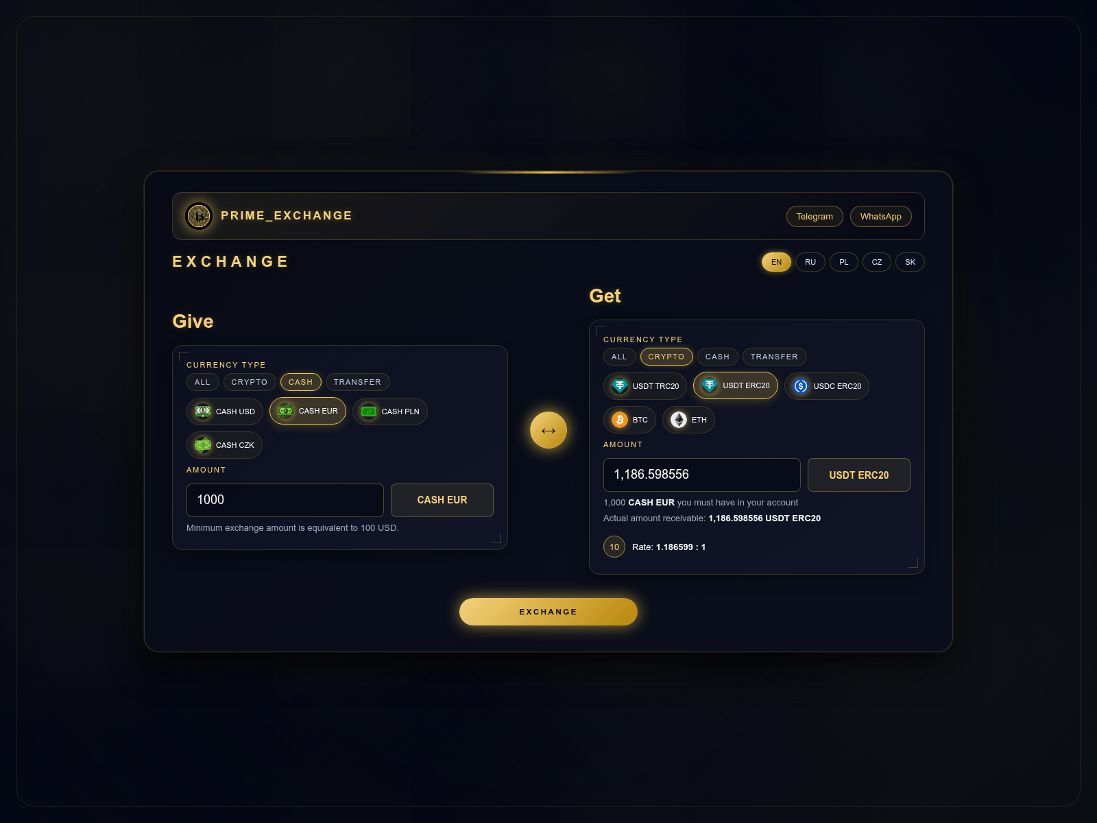 Screenshot of prime-exchange.org