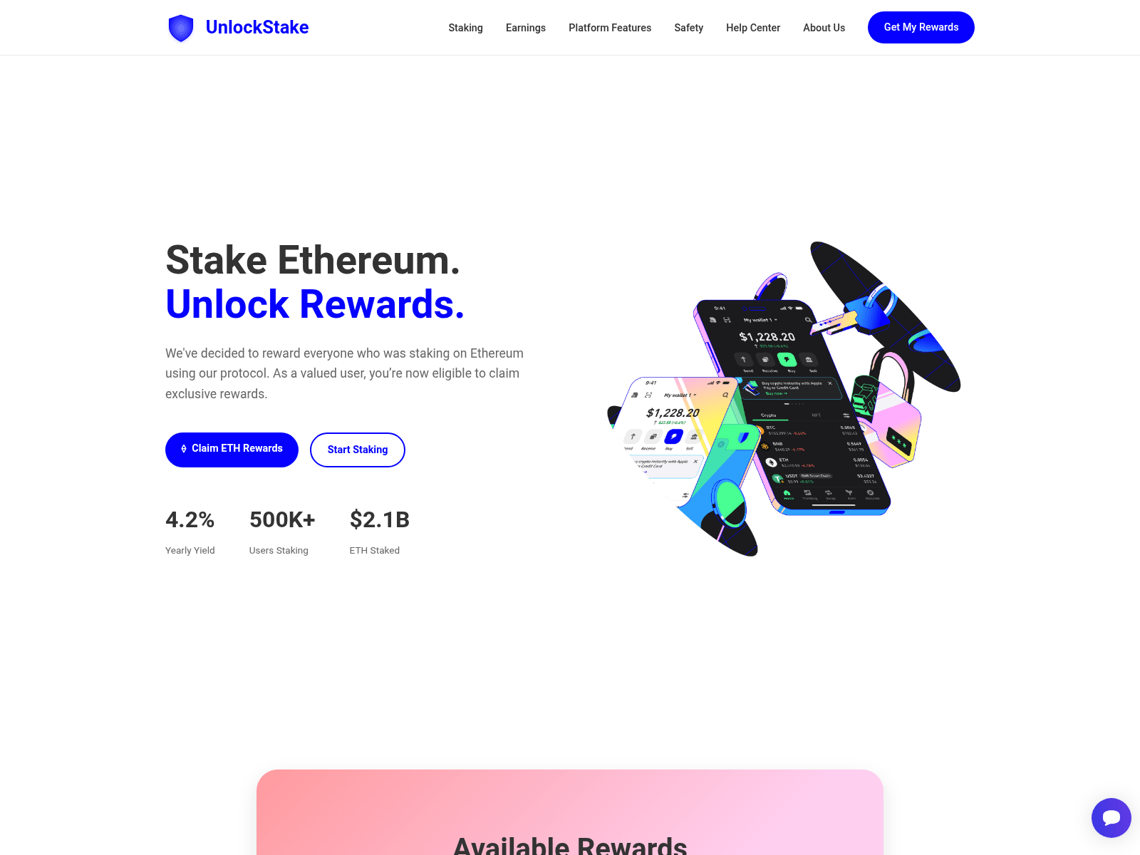 Screenshot of app-unlockstake.org